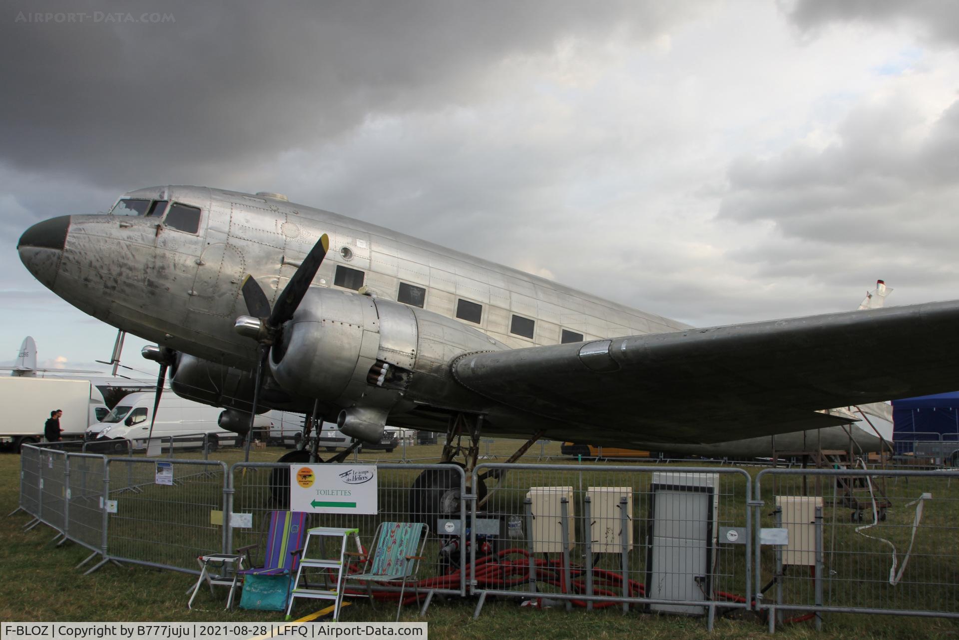 F-BLOZ, 1942 Douglas DC3C-S1C3G (C-47A-20-DK) C/N 13142, during Ferté Alais 2021