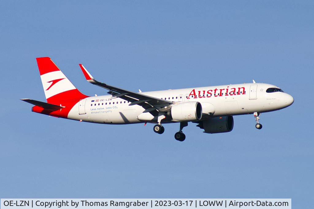 OE-LZN, 2022 Airbus A320-271N C/N 10904, Austrian Airlines Airbus A320Neo