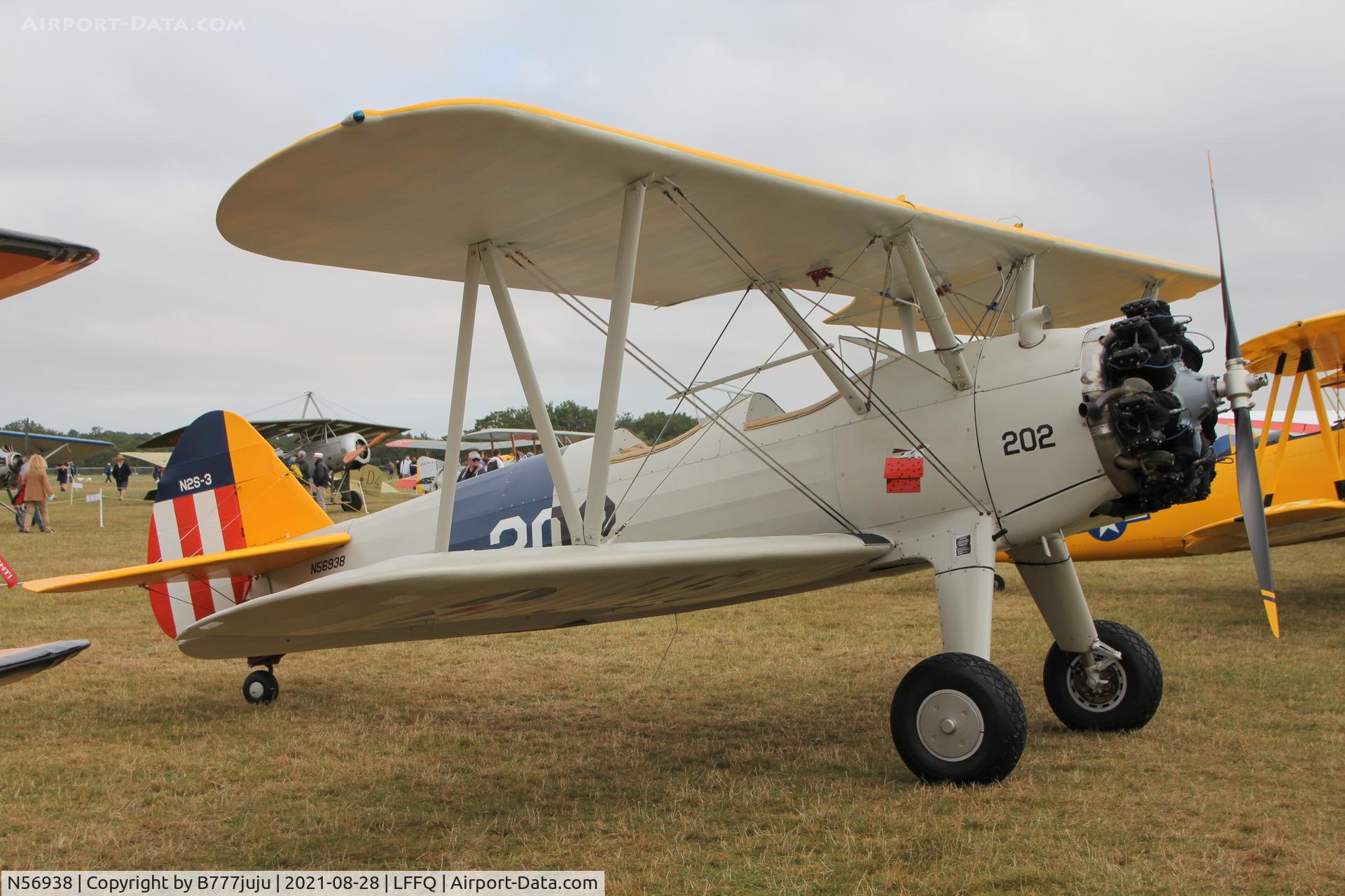 N56938, 1941 Boeing D75N1 C/N 75-3854, during Ferté Alais 2021