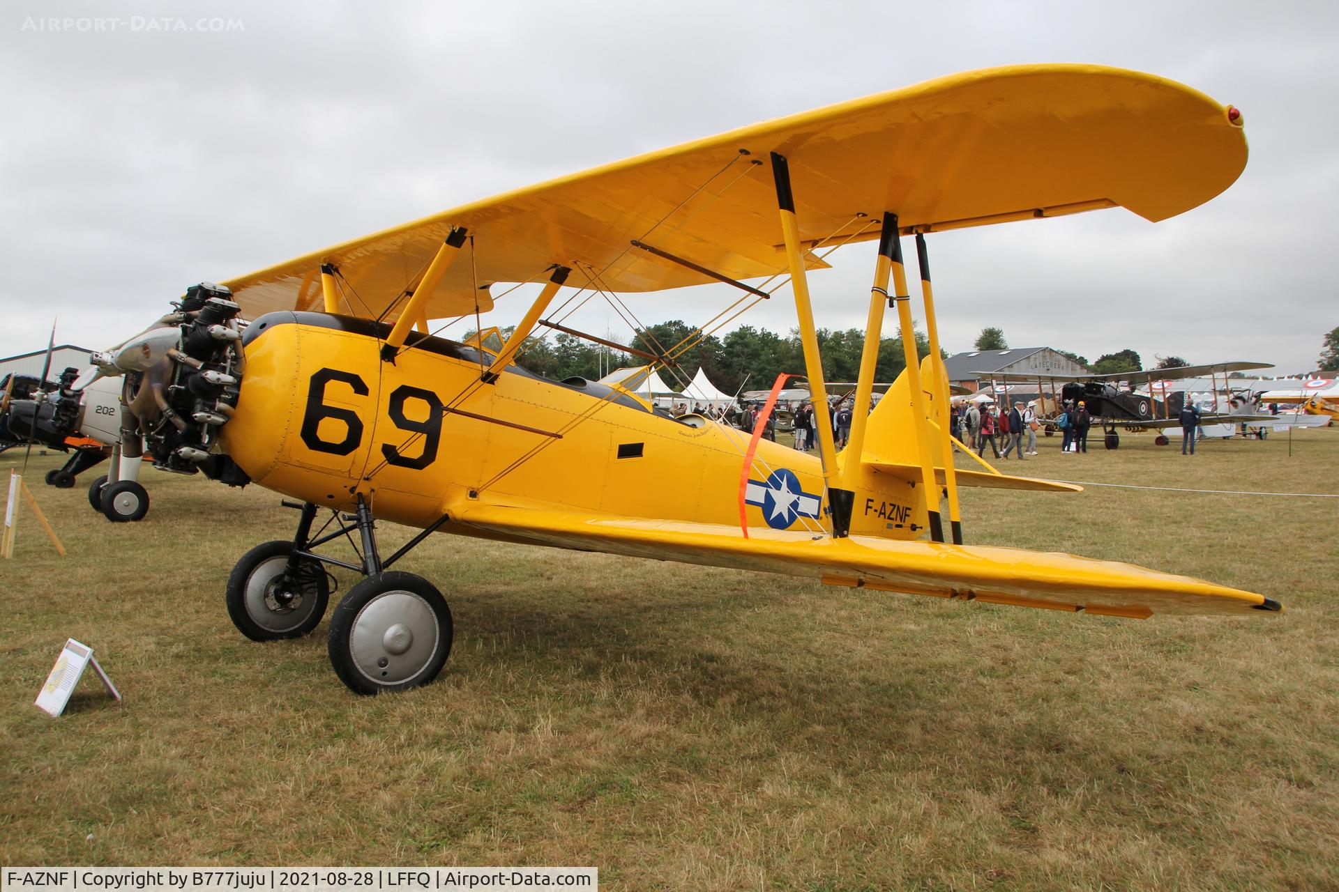 F-AZNF, Naval Aircraft Factory N3N-3 C/N 2909, during Ferté Alais 2021