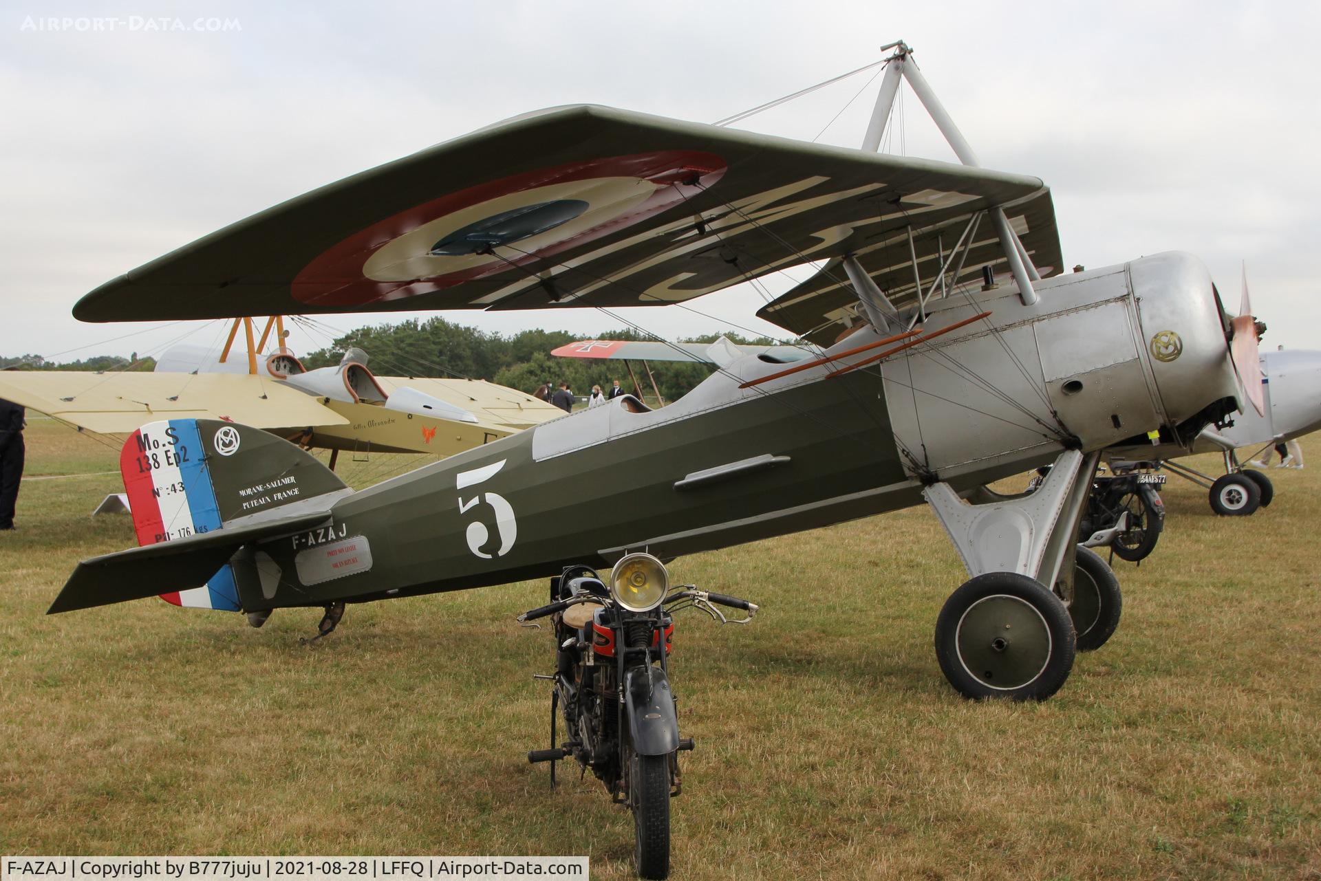 F-AZAJ, 1927 Morane-Saulnier MS-138EP-2 C/N 3220/138, during Ferté Alais 2021