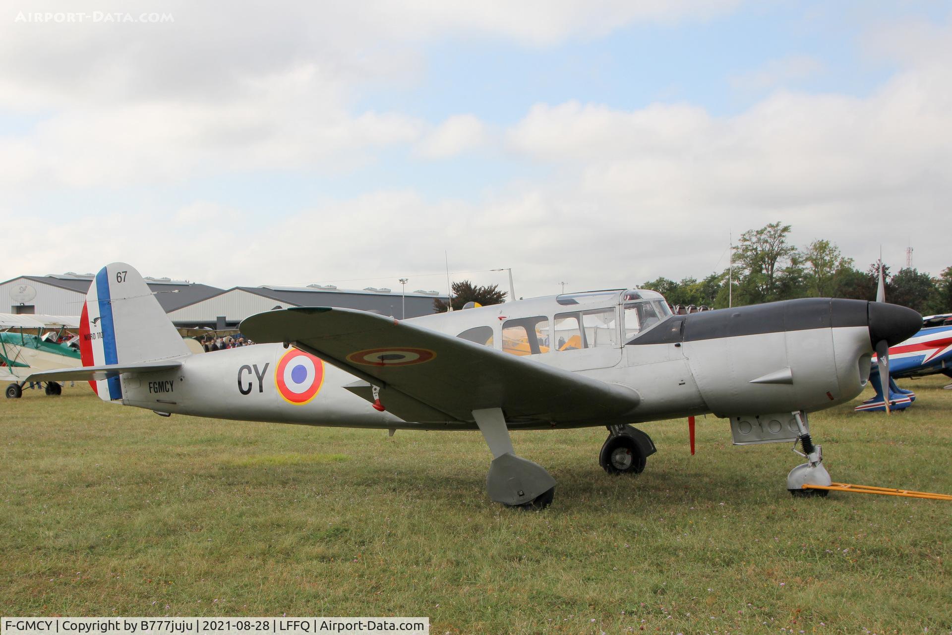 F-GMCY, 1947 Nord (Messerschmitt) N-1101 Noralpha C/N 67, during Ferté Alais 2021