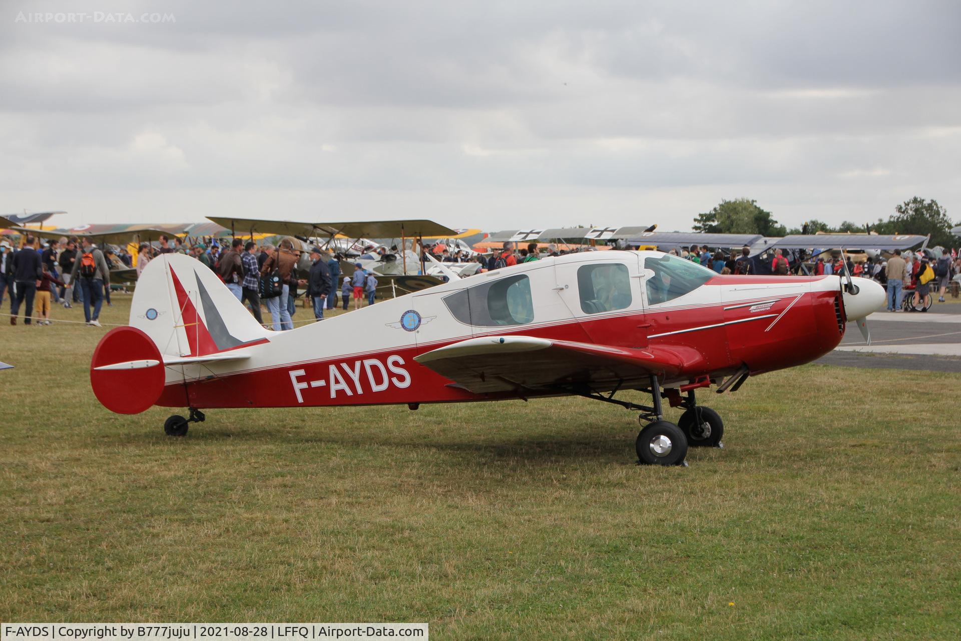 F-AYDS, 1950 Bellanca 14-19 Cruisair Senior C/N 2014, during Ferté Alais 2021