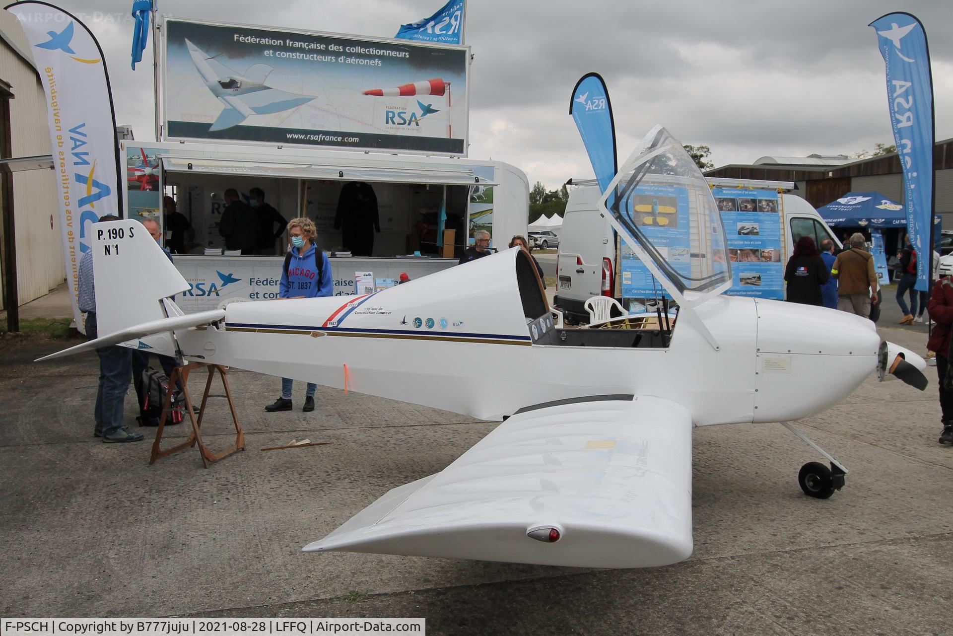 F-PSCH, Pottier P-190S C/N 01, during Ferté Alais 2021