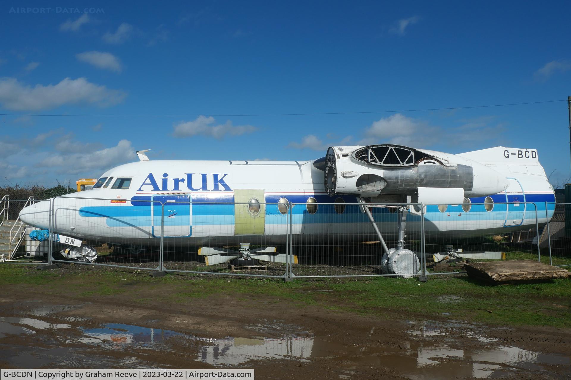G-BCDN, 1963 Fokker F-27-200 Friendship C/N 10201, On display at the 