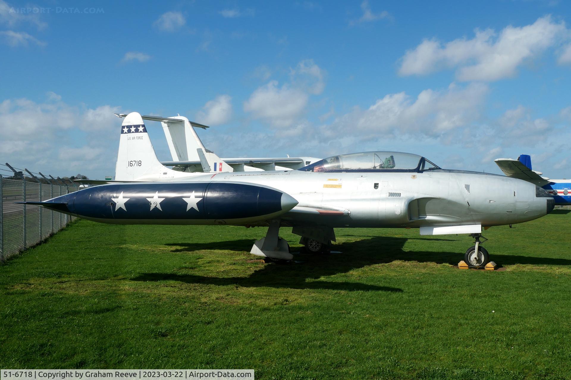 51-6718, 1951 Lockheed T-33A Shooting Star C/N 580-6050, On display at the 