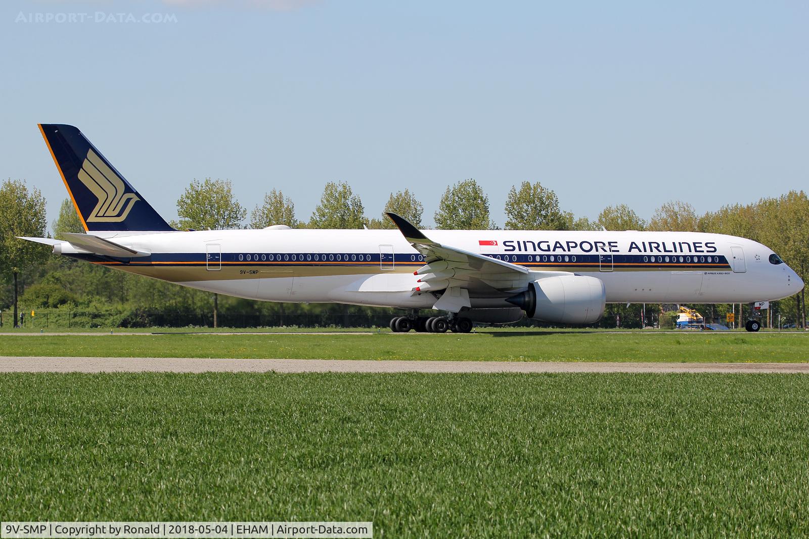 9V-SMP, 2017 Airbus A350-941 C/N 122, at spl