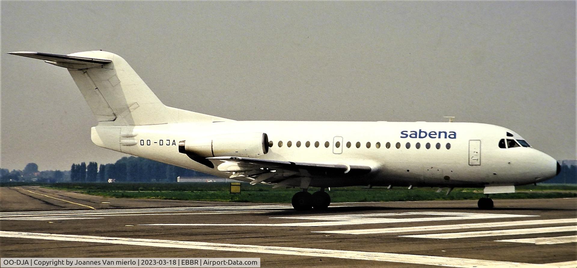 OO-DJA, 1980 Fokker F.28-3000 Fellowship C/N 11163, Slide scan