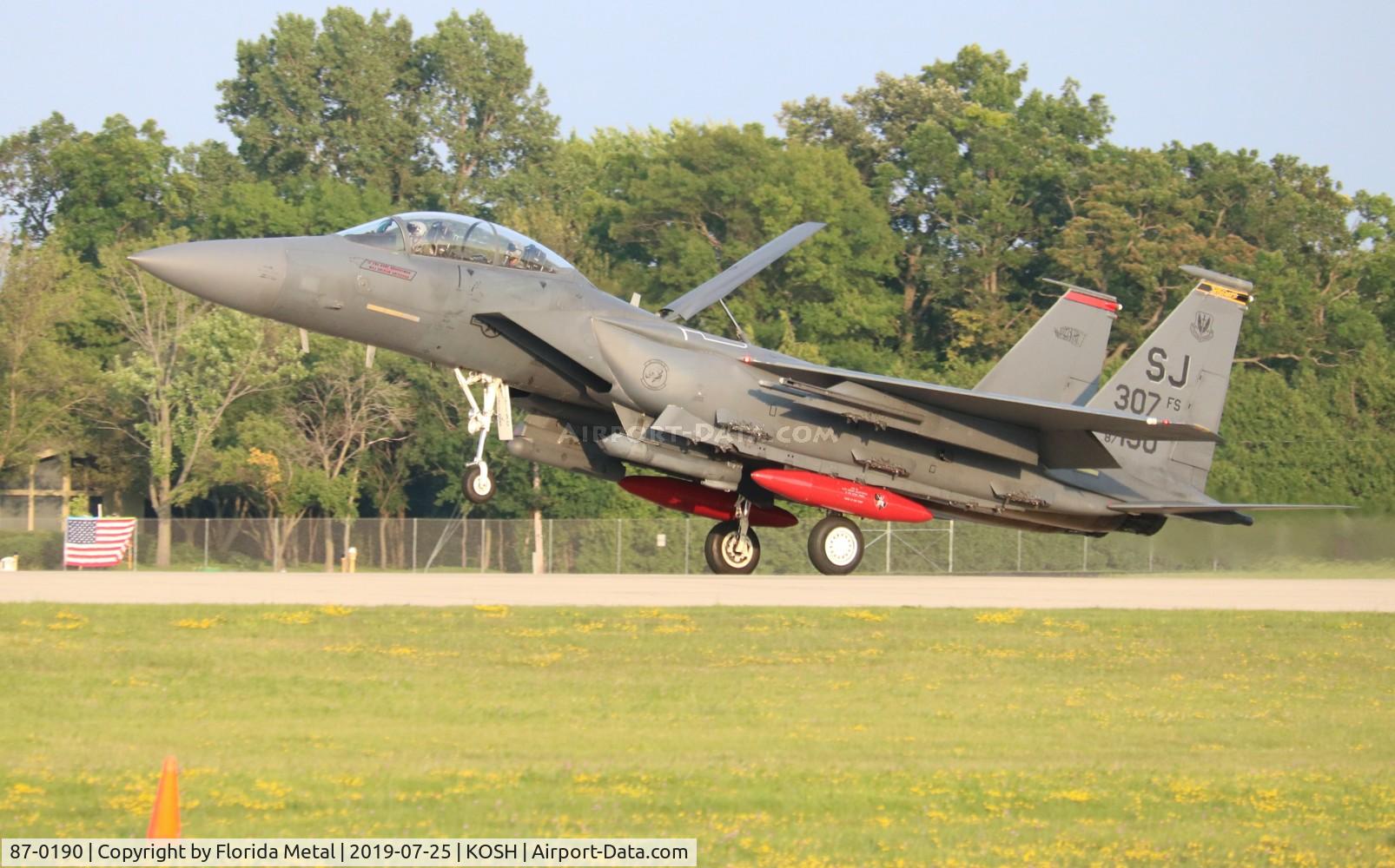 87-0190, 1987 McDonnell Douglas F-15E Strike Eagle C/N 1055/E030, USAF F-15 zx
