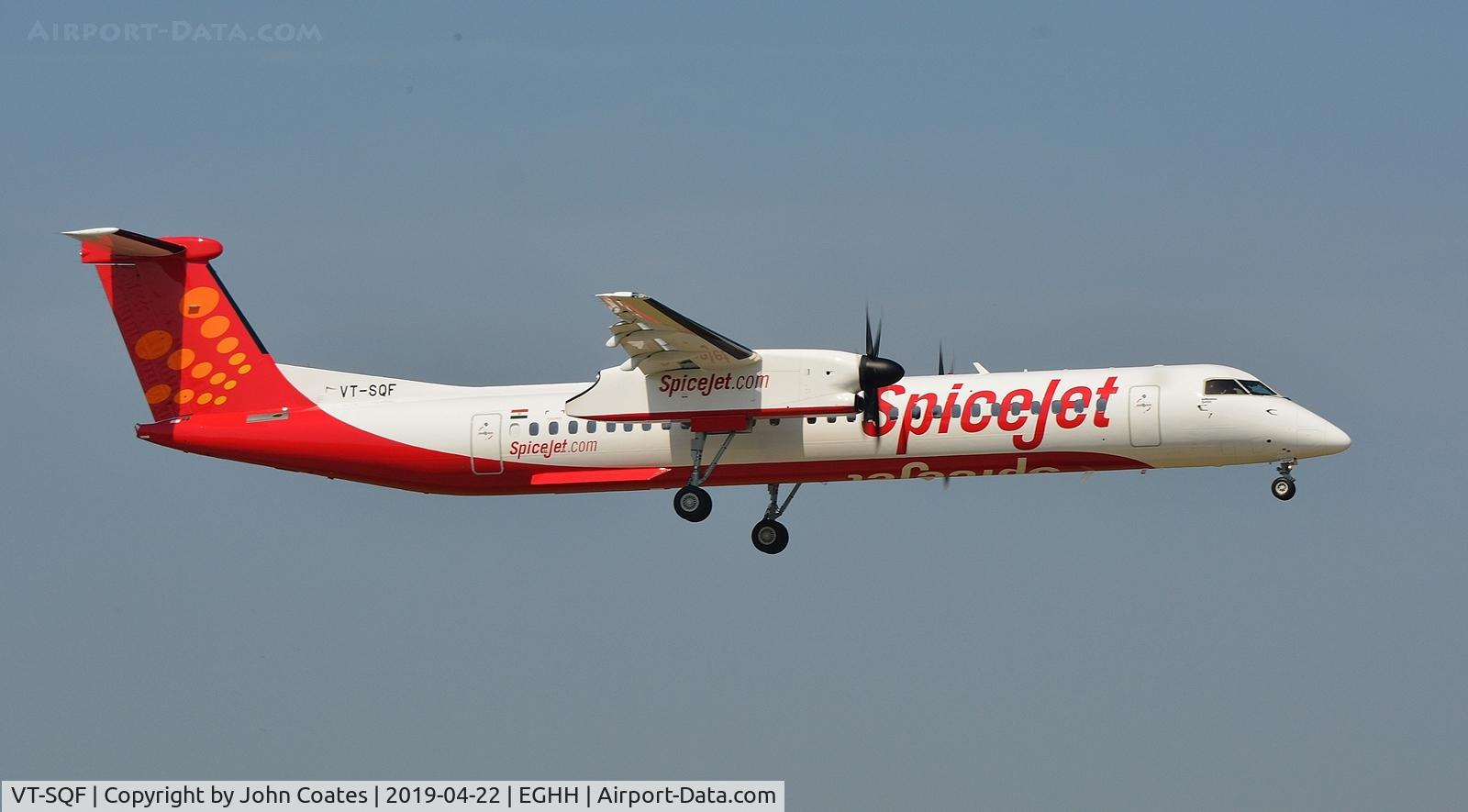 VT-SQF, 2019 De Havilland Canada DHC-8 Dash 8 Dash 8 C/N 4592, On delivery together with VT-SQG