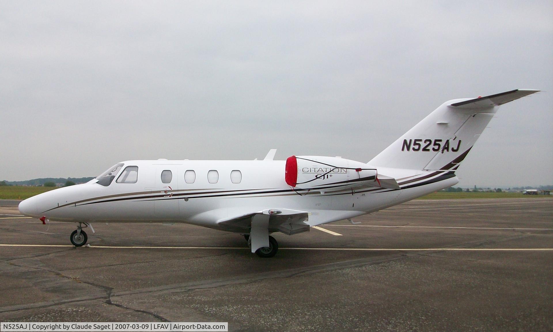 N525AJ, 2008 Cessna 525 CitationJet CJ1+ C/N 525-0673, Pic taken at Valenciennes