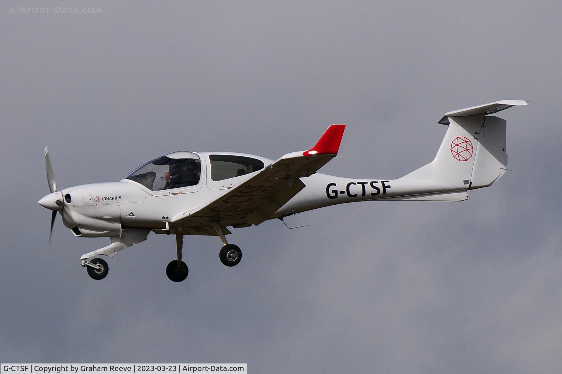 G-CTSF, 2015 Diamond DA-40NG Diamond Star C/N 40.N284, Landing at Norwich.