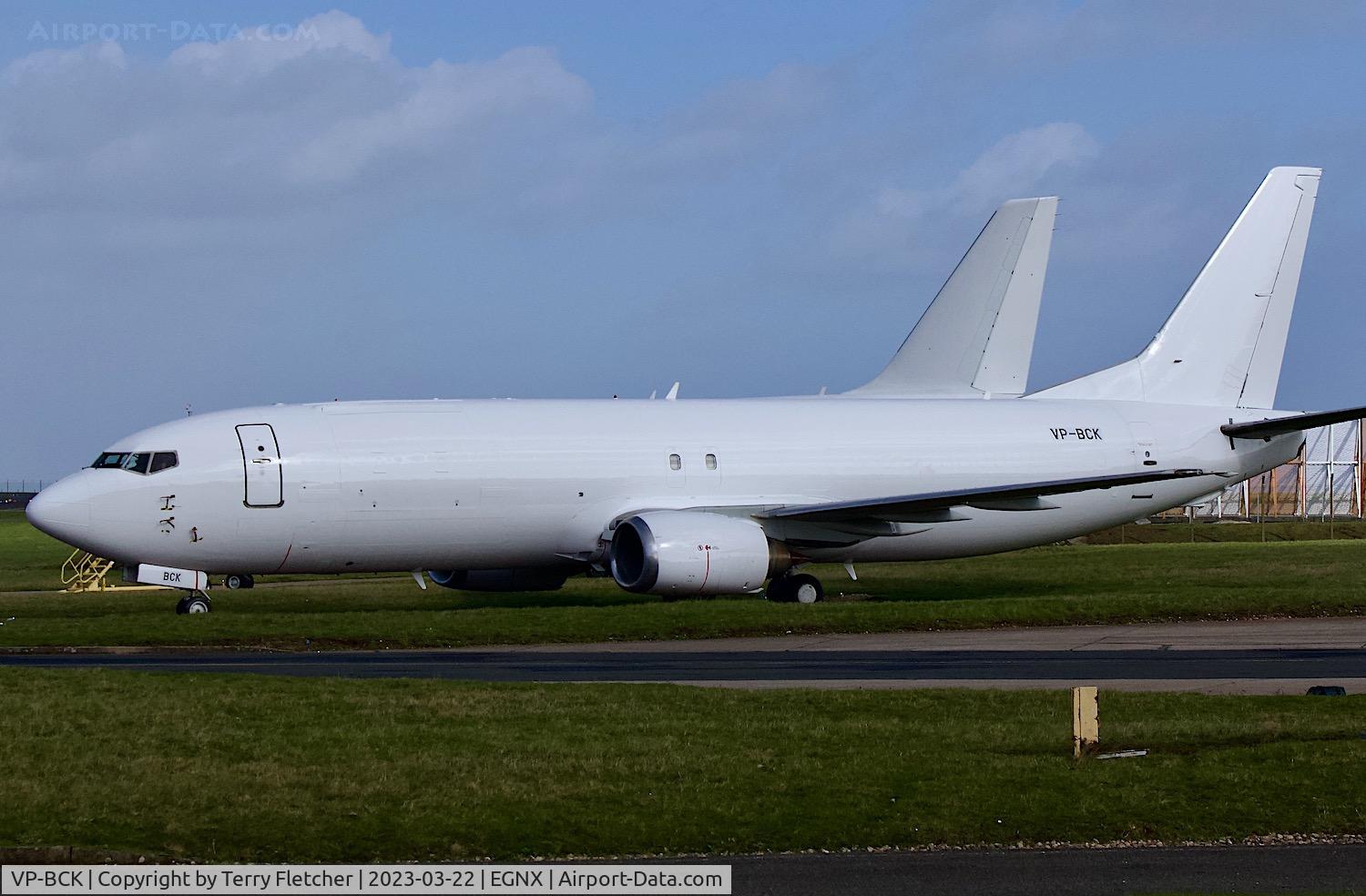 VP-BCK, 1997 Boeing 737-4Q6 C/N 28758, At East Midlands Airport