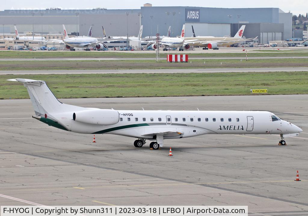 F-HYOG, 2001 Embraer ERJ-145LR (EMB-145LR) C/N 145526, Parked at the Old Terminal...