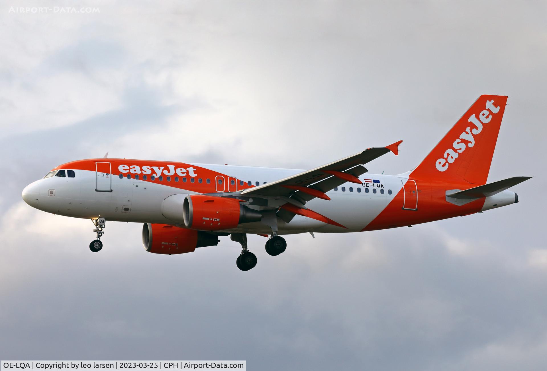 OE-LQA, 2009 Airbus A319-111 C/N 3799, Copenhagen 25.3.2023