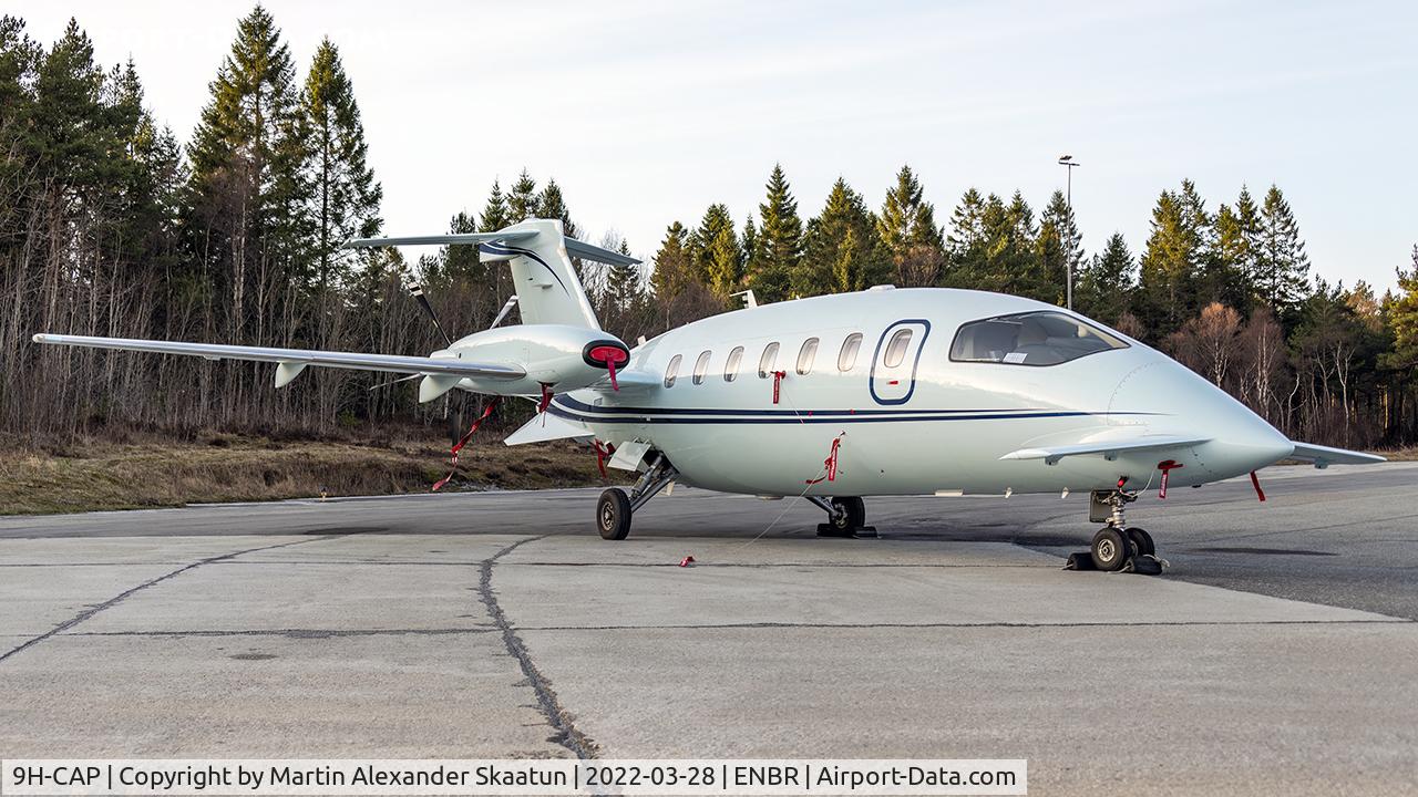 9H-CAP, 2008 Piaggio P-180 Avanti II C/N 1153, Parked at GA1.