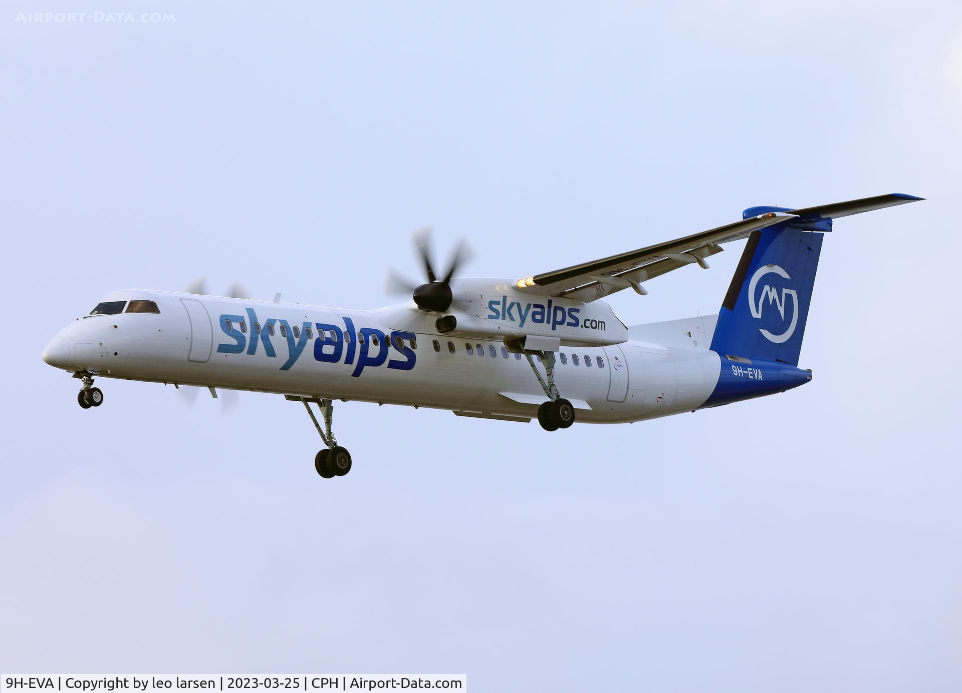 9H-EVA, 2009 De Havilland Canada DHC-8-402Q Dash 8 C/N 4237, Copenhagen 25.3.2023