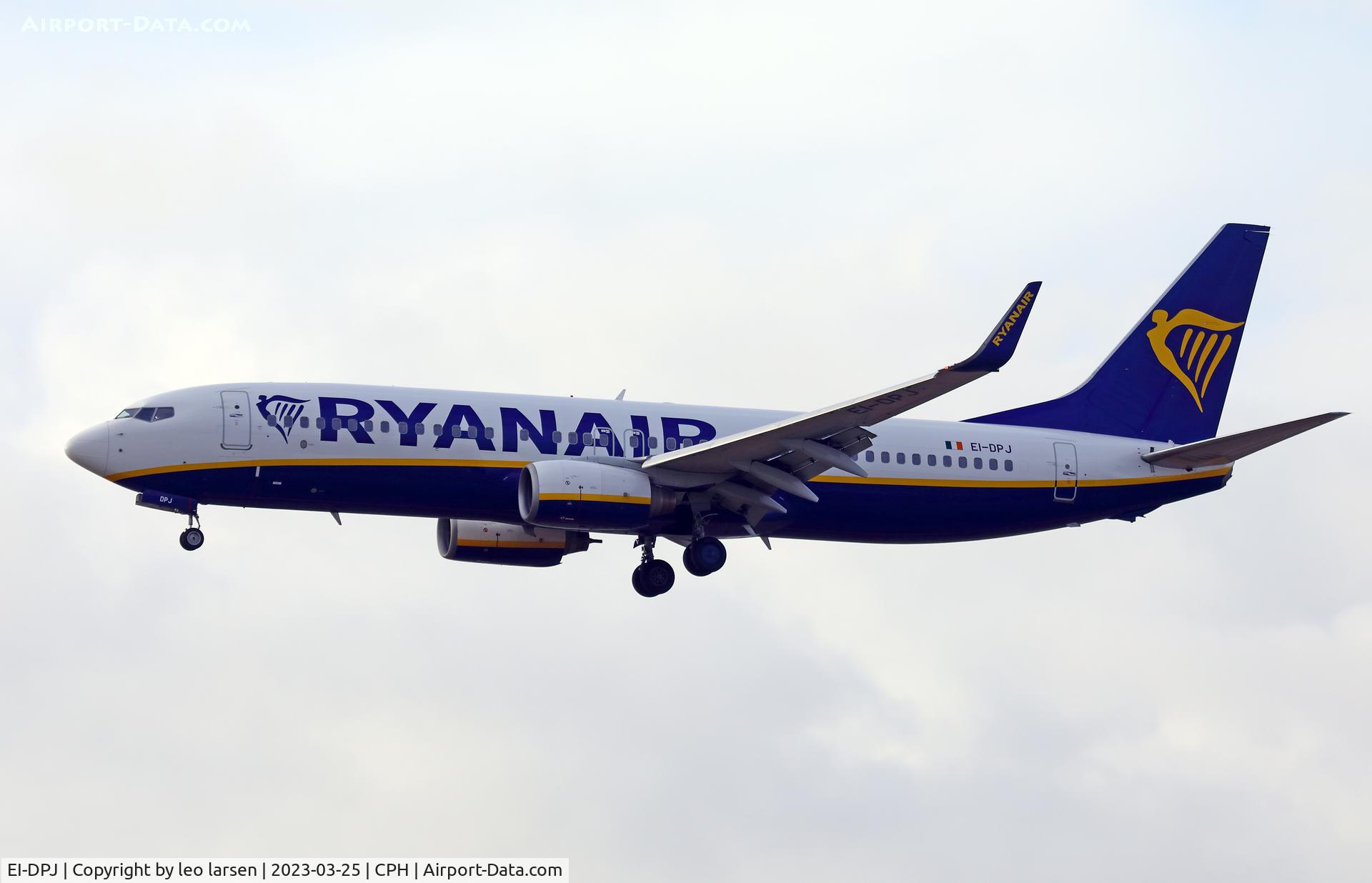 EI-DPJ, 2007 Boeing 737-8AS C/N 33609, Copenhagen 25.3.2023