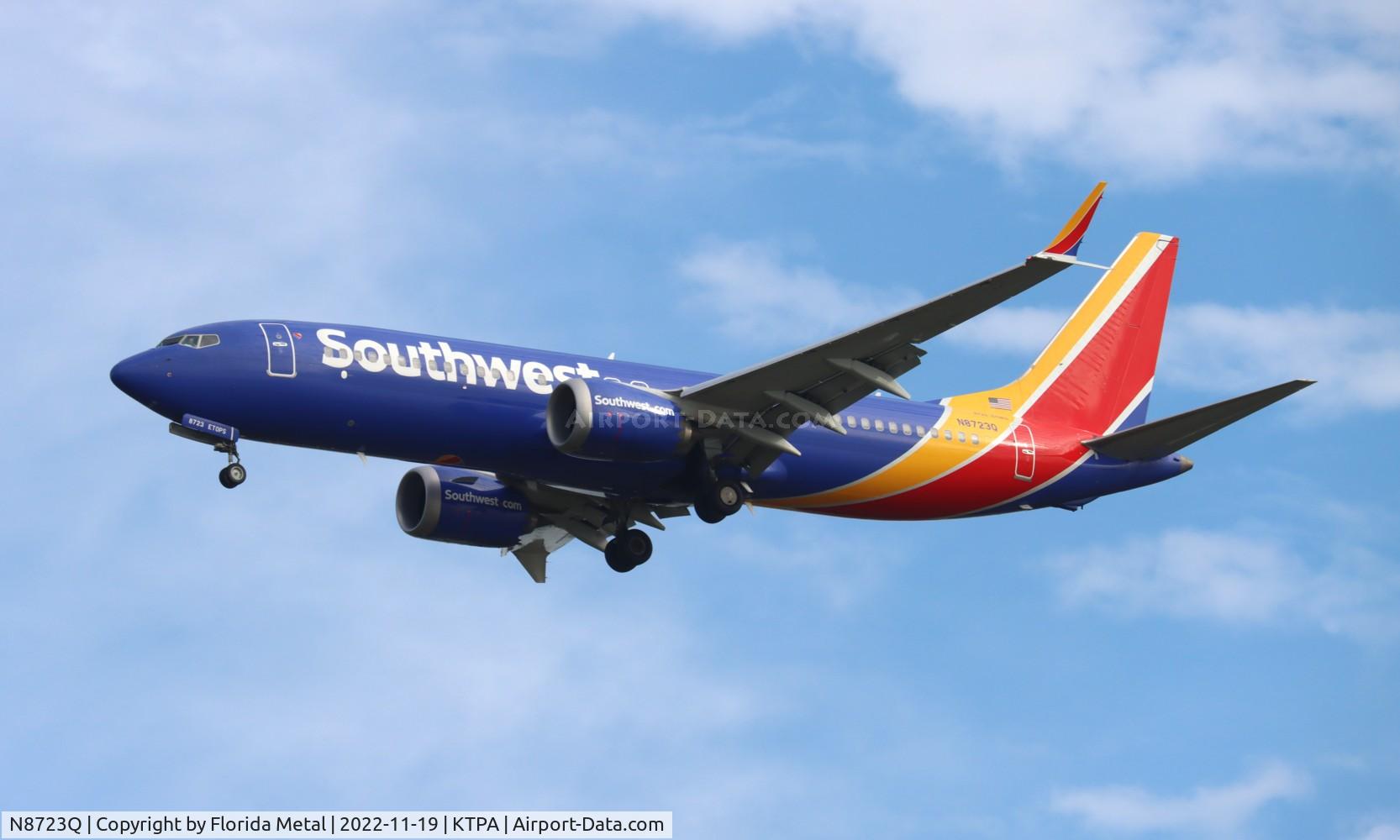 N8723Q, 2018 Boeing 737-8 MAX C/N 42574/7115, TPA 2022