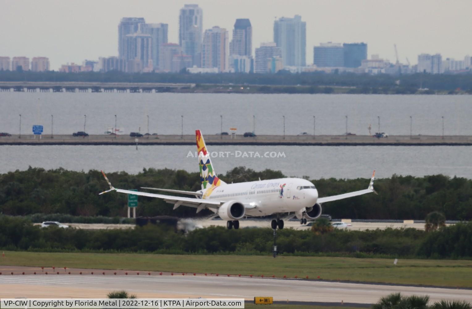 VP-CIW, 2018 Boeing 737-8 MAX C/N 68309, TPA 2022