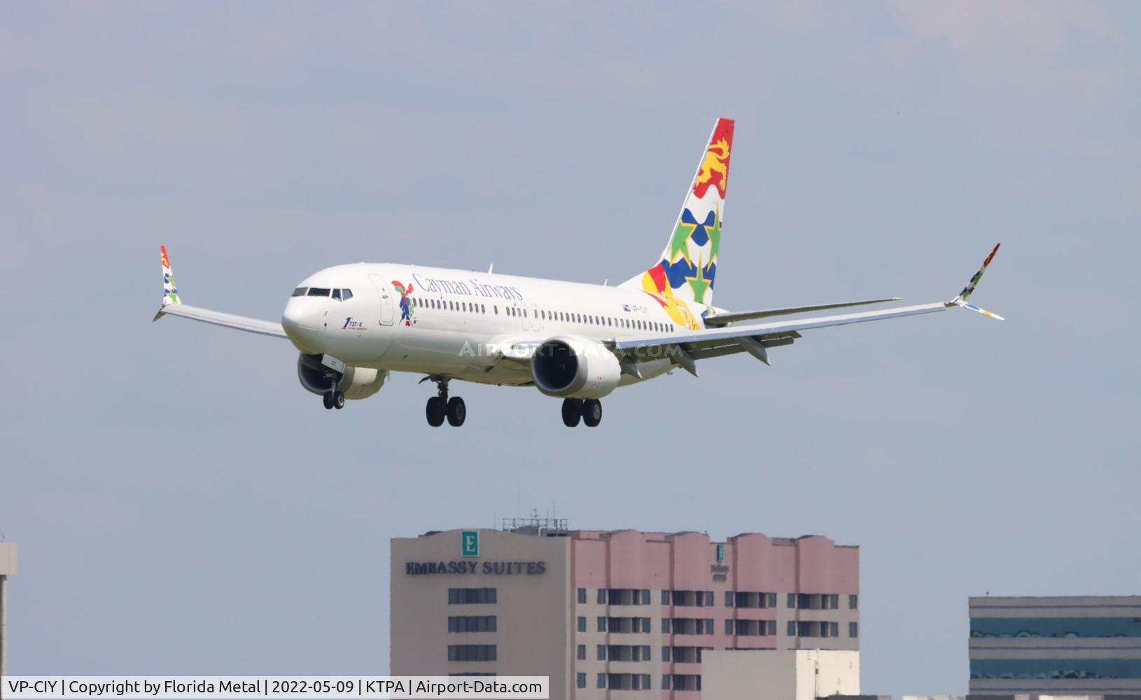 VP-CIY, 2021 Boeing 737-8 MAX C/N 43308/7785, Cayman 737-8 zx