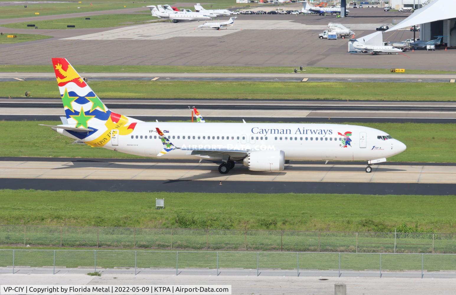 VP-CIY, 2021 Boeing 737-8 MAX C/N 43308/7785, Cayman 737-8 zx
