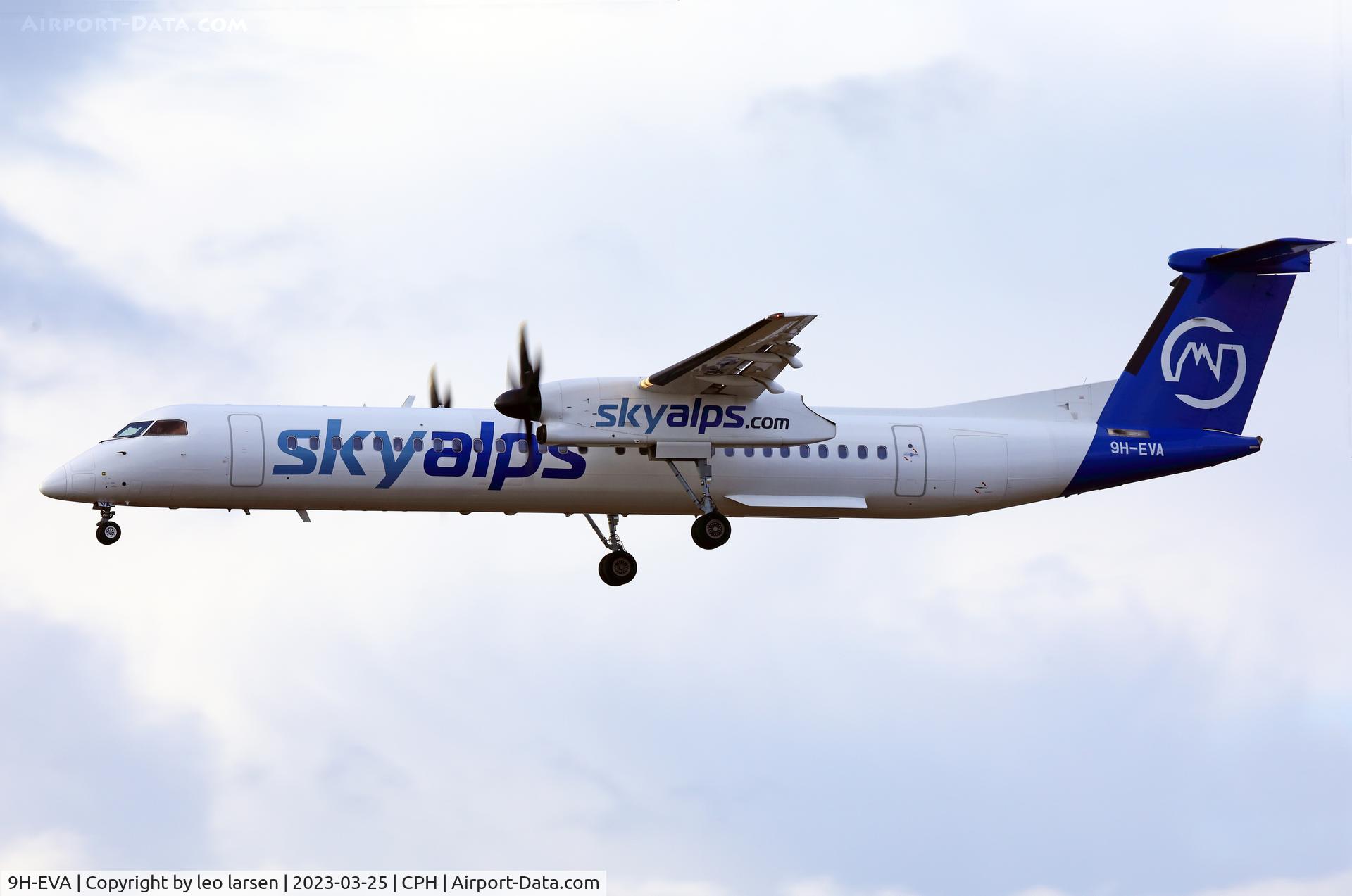 9H-EVA, 2009 De Havilland Canada DHC-8-402Q Dash 8 C/N 4237, Copenhagen 25.3.2023
