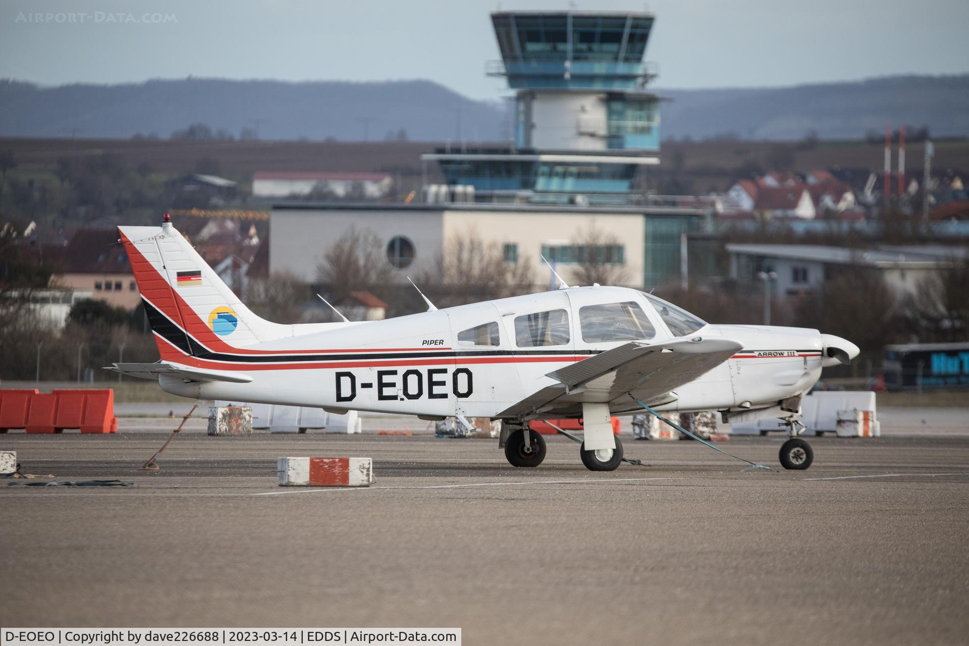 D-EOEO, 1978 Piper 28R 201Turbo Arrow III C/N 7837079, On GA Ramp - Stuttgart