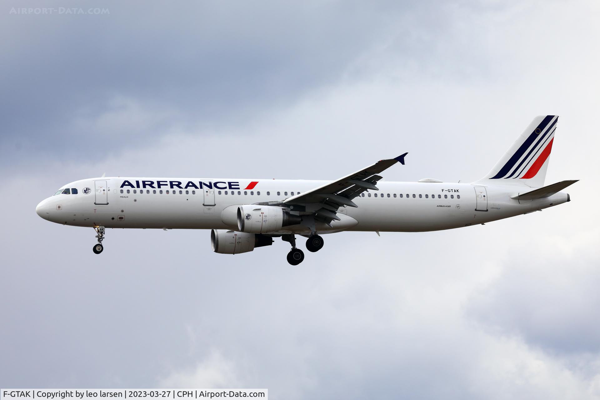 F-GTAK, 2001 Airbus A321-211 C/N 1658, Copenhagen 27.3.2023
