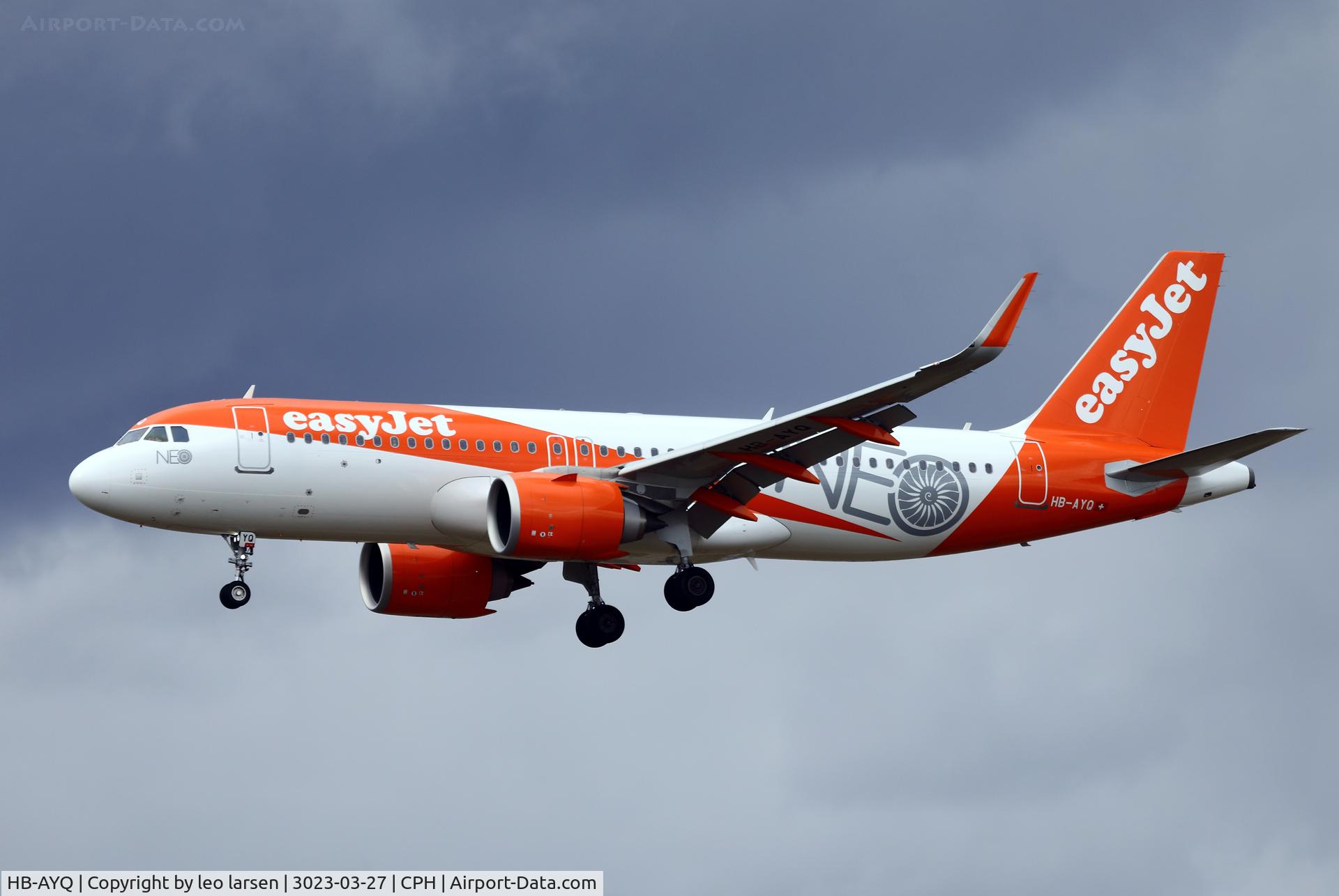 HB-AYQ, 2021 Airbus A320-251N C/N 10186, Copenhagen 27,3,2023