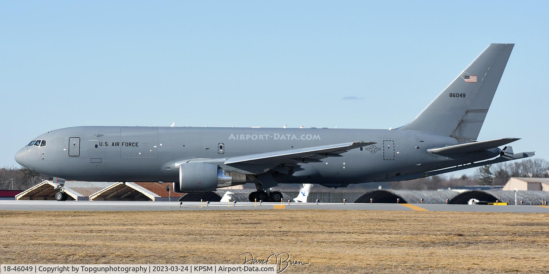 18-46049, 2018 Boeing KC-46A Pegasus C/N 34140, Stripped of it's markings besides registration.
Altus bird 22nd ARW