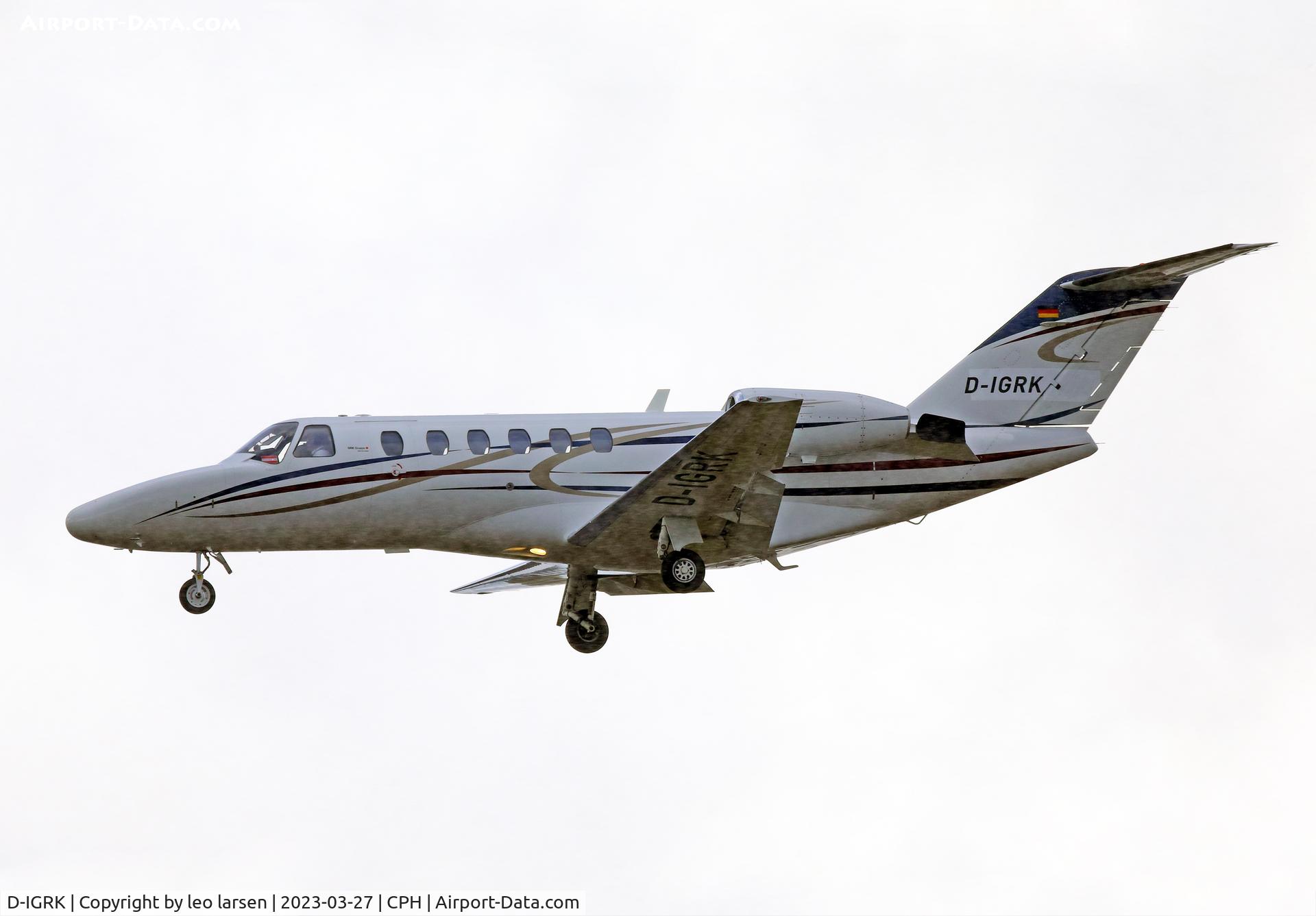 D-IGRK, 2004 Cessna 525A CitationJet CJ2 C/N 525A0220, Copenhagen 27.3.2023 in snow