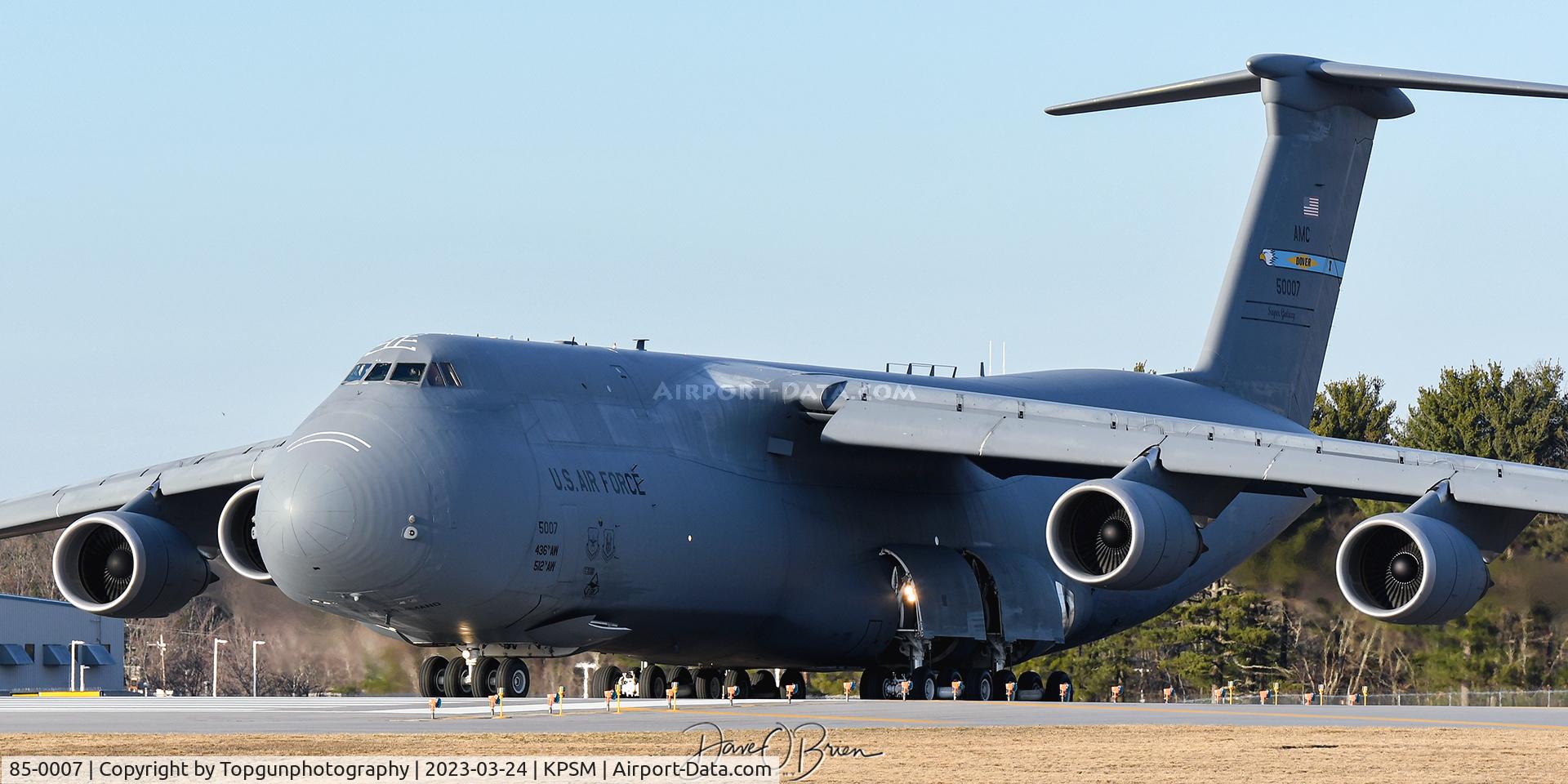85-0007, 1985 Lockheed C-5M Super Galaxy C/N 500-0093, REACH613 taking the active