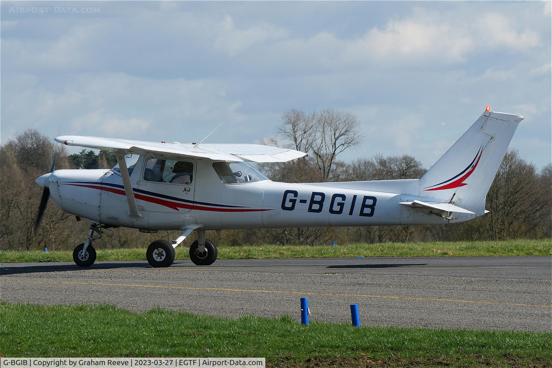 G-BGIB, 1979 Cessna 152 C/N 152-82161, On the ground at Fairoaks.