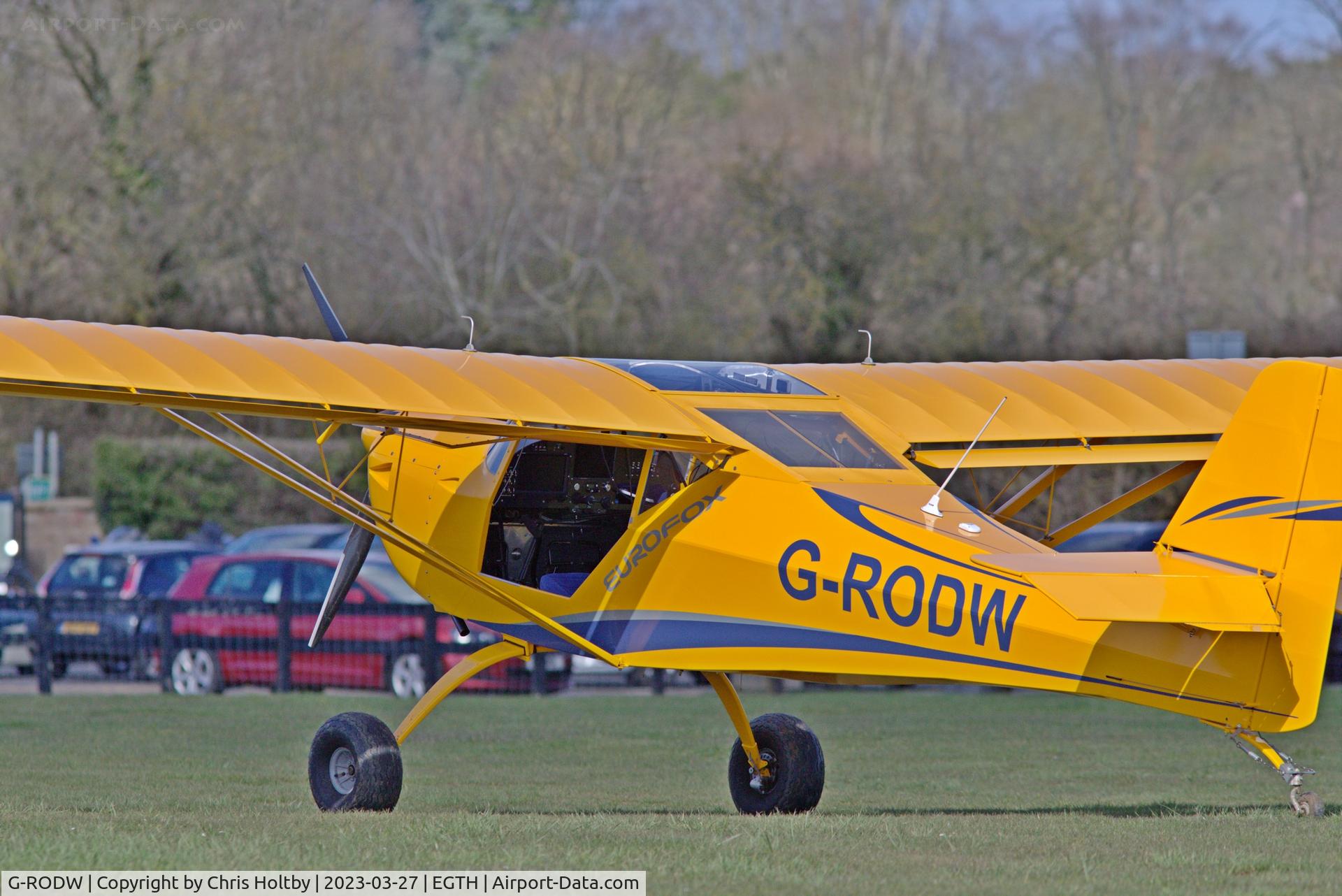 G-RODW, 2021 Ascent Industries EuroFOX 2K C/N 62521, Parked at Old Warden, Beds.