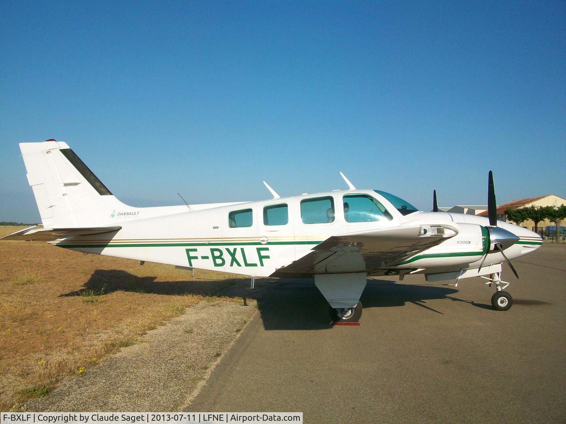 F-BXLF, Beech 58 Baron C/N TH-647, Pic taken at LFNE