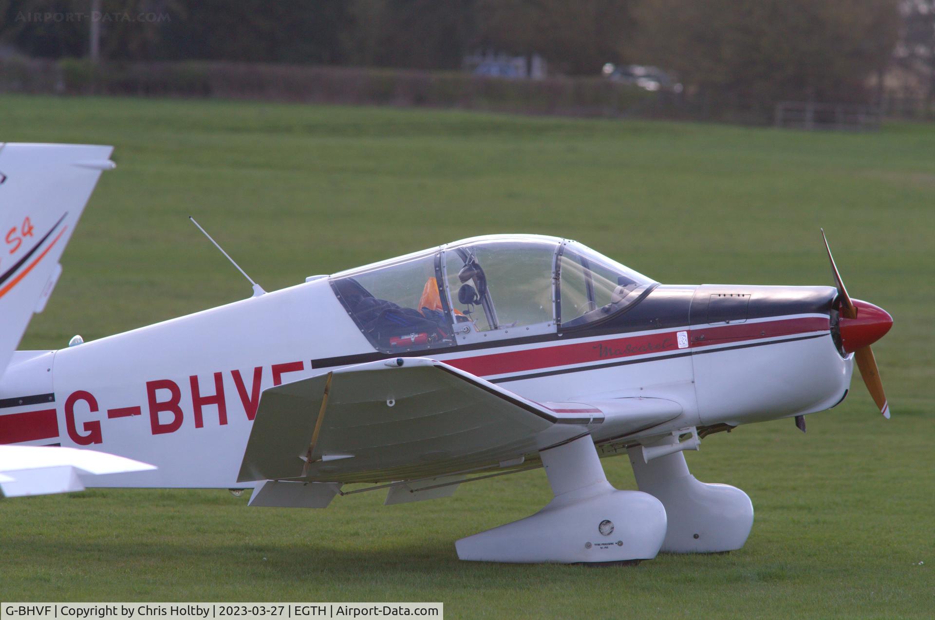 G-BHVF, 1963 SAN Jodel D-150 Mascaret C/N 11, Landed and parked at Old Warden Airfield, Beds.