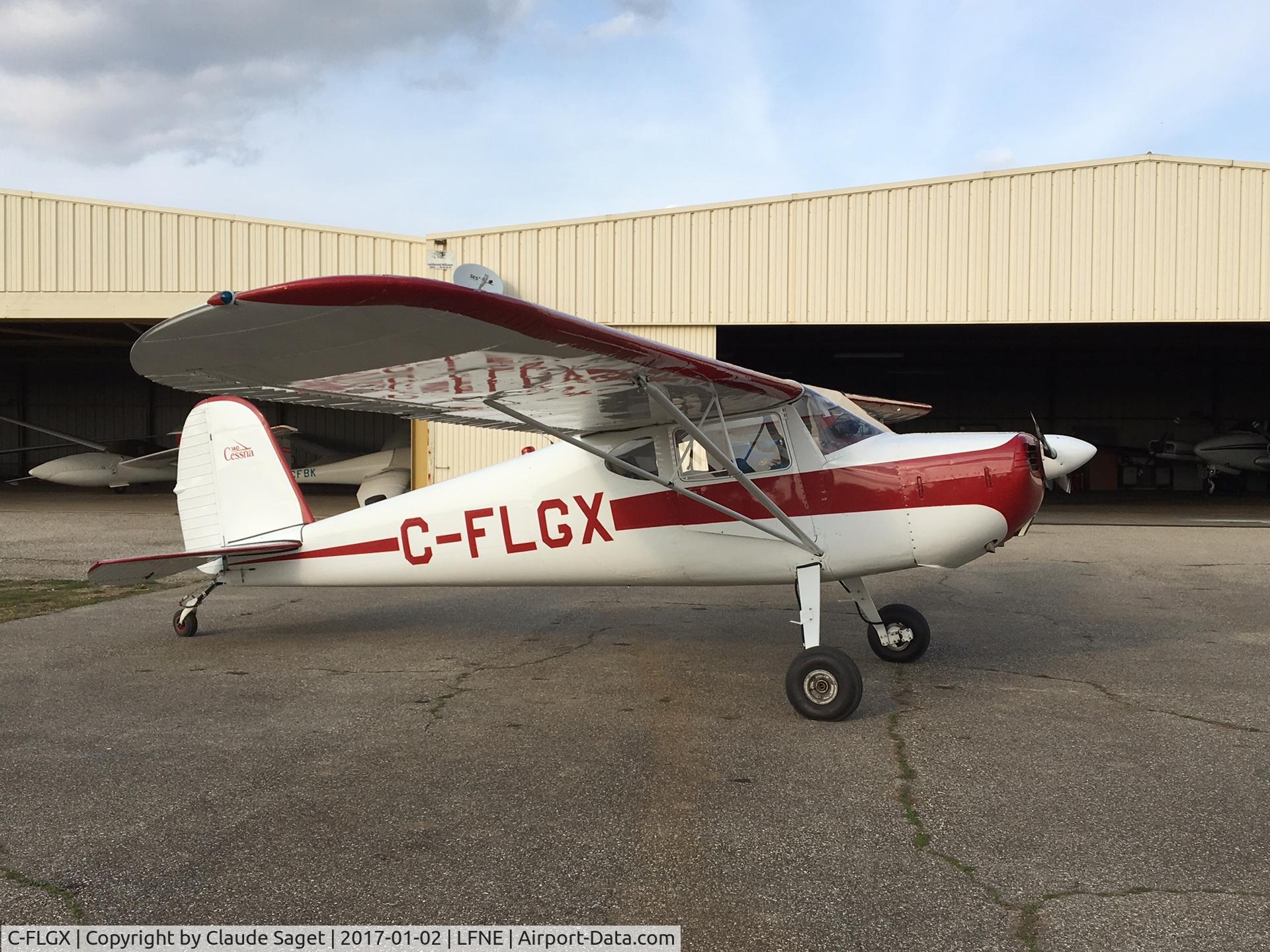 C-FLGX, Cessna 140 C/N C-FLGX, Pic taken at LFNE