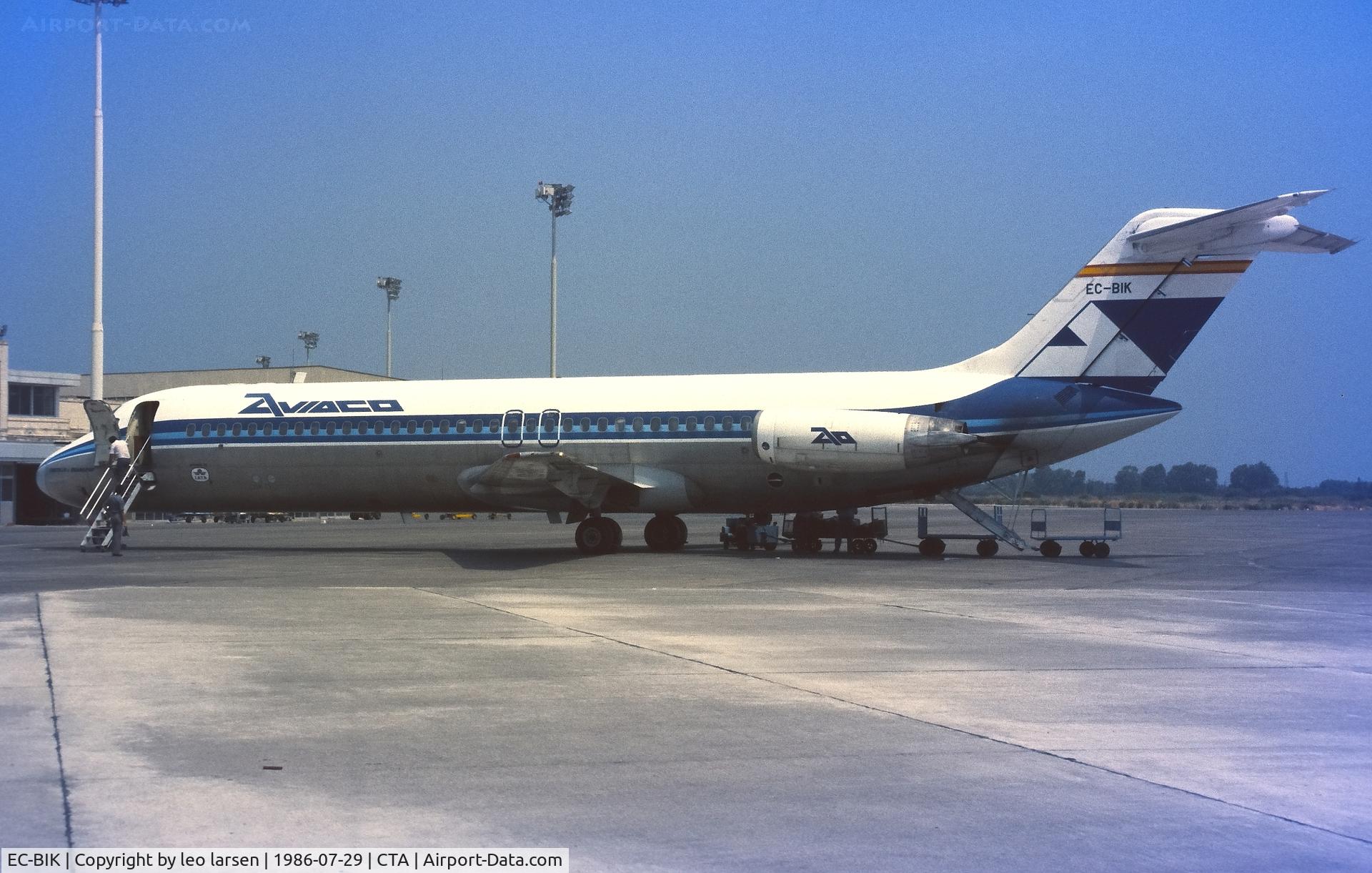EC-BIK, 1967 Douglas DC-9-32 C/N 47080, Catania 29.7.1986
