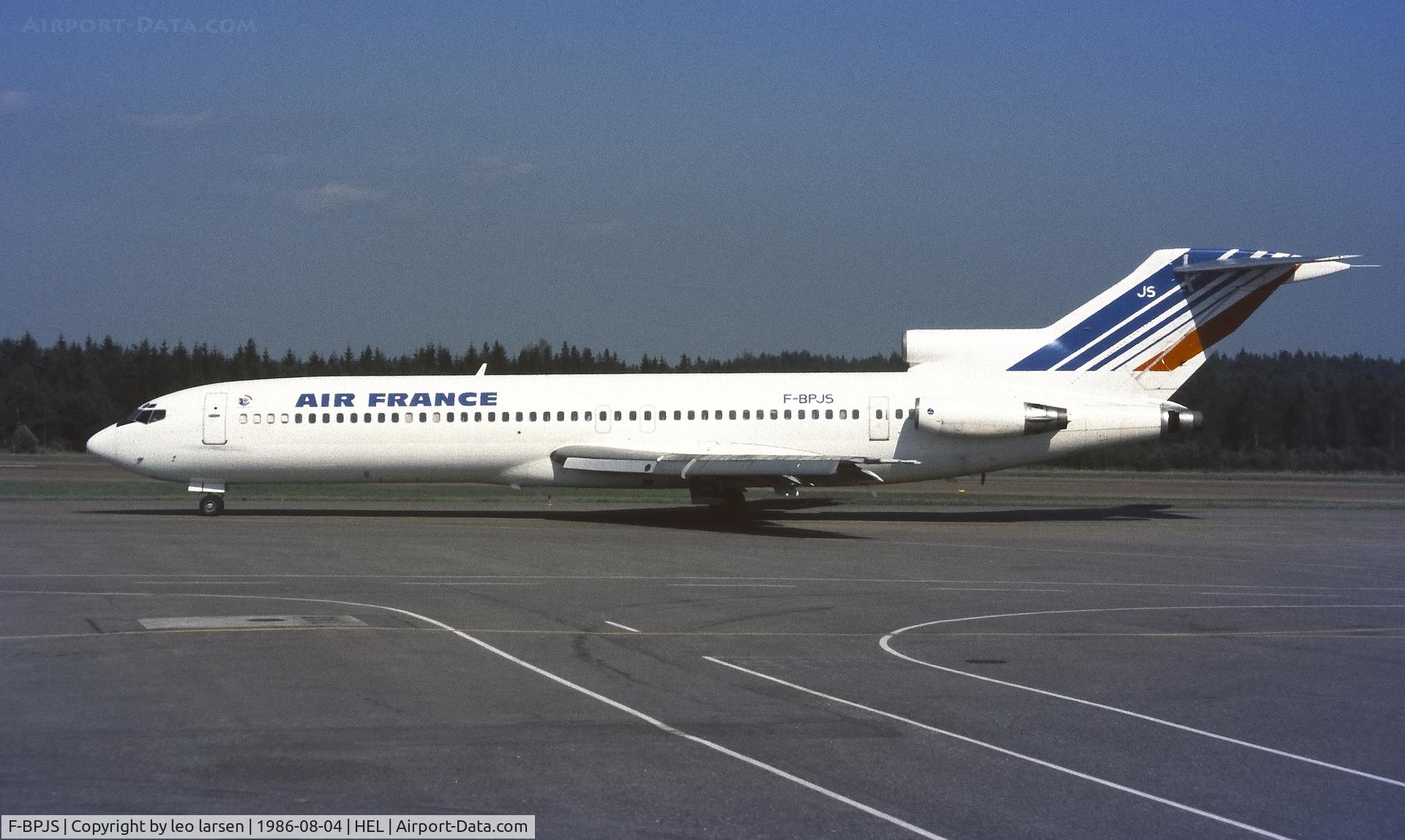 F-BPJS, 1971 Boeing 727-228 C/N 20539, Helsinki 4.8.1986