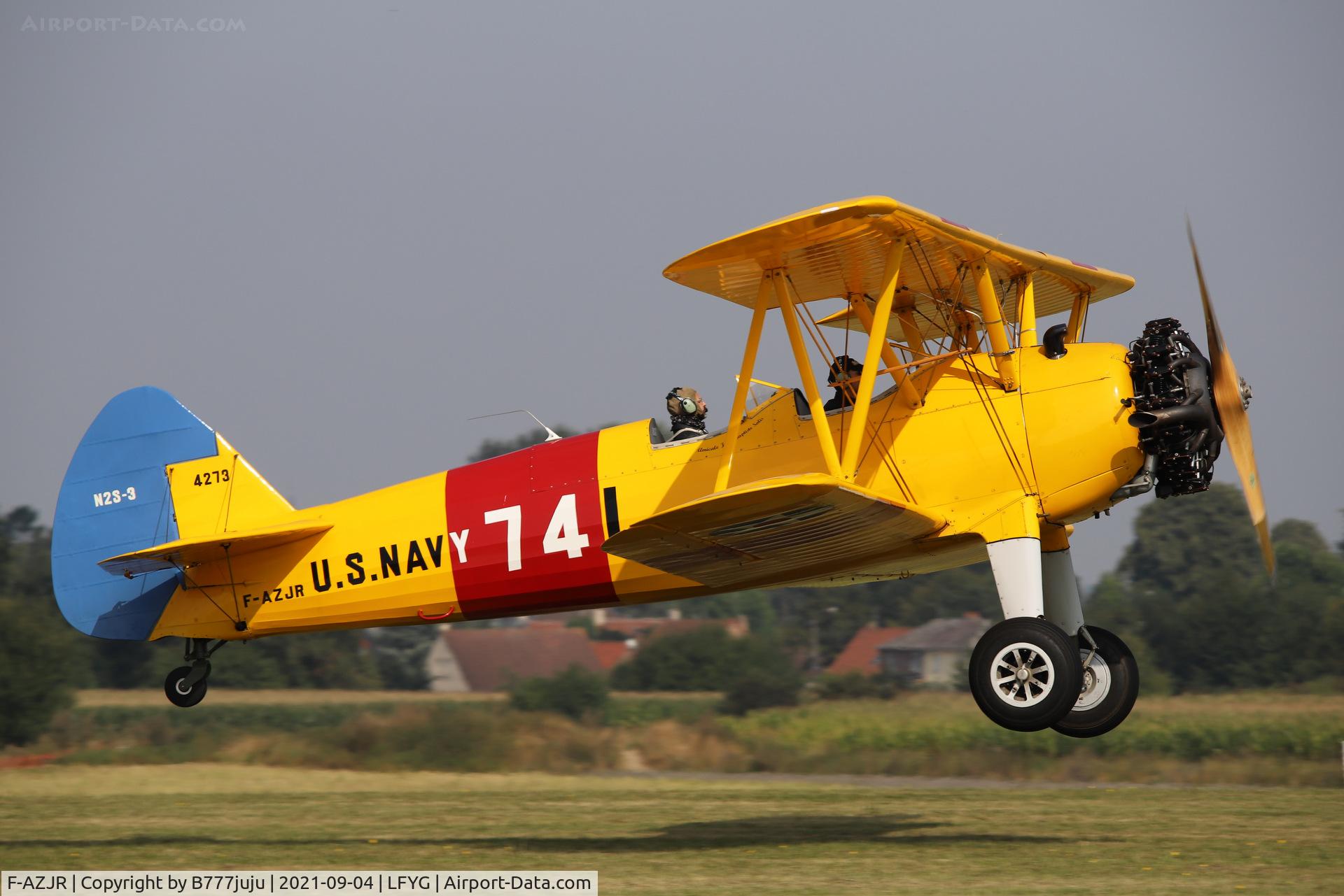 F-AZJR, 1942 Boeing-Stearman PT-13D (E75) C/N 75-5656, Cambrai airshow 2021