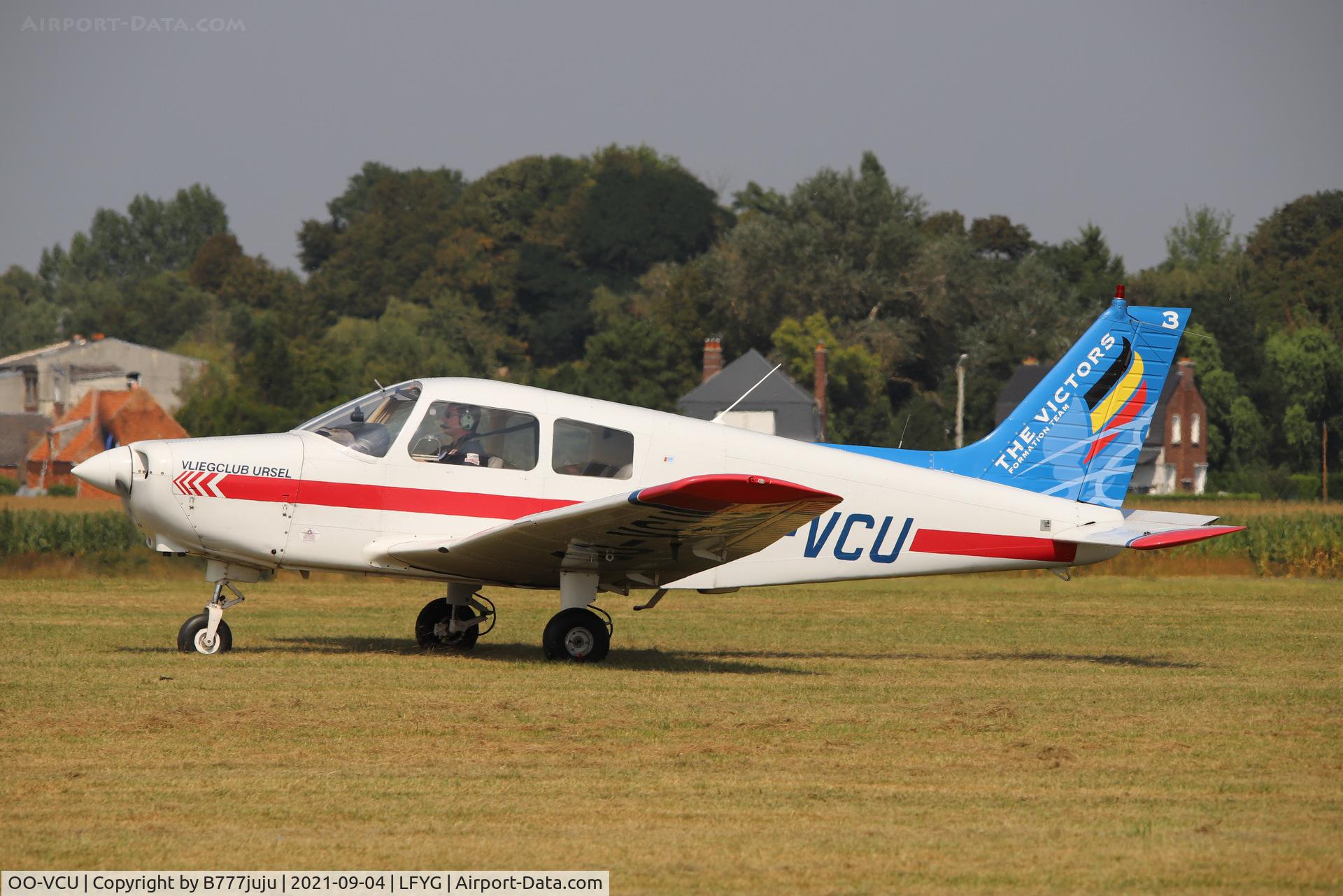 OO-VCU, 1989 Piper PA-28-161 Cadet C/N 2841245, Cambrai airshow 2021