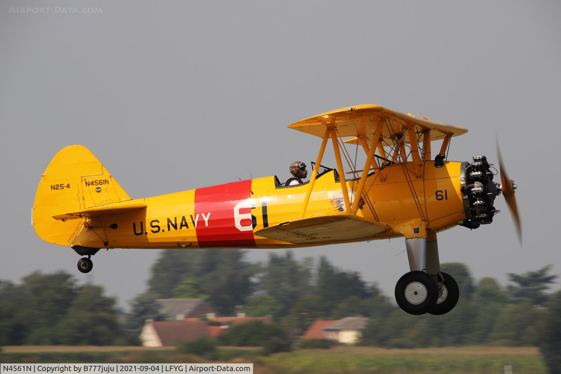N4561N, 1943 Boeing A75N1 (PT17) C/N 75-8435, Cambrai airshow 2021