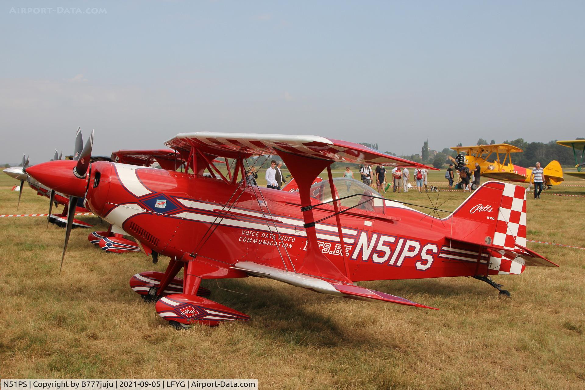 N51PS, 2008 Aviat Pitts S-2C Special C/N 6087, Cambrai airshow 2021