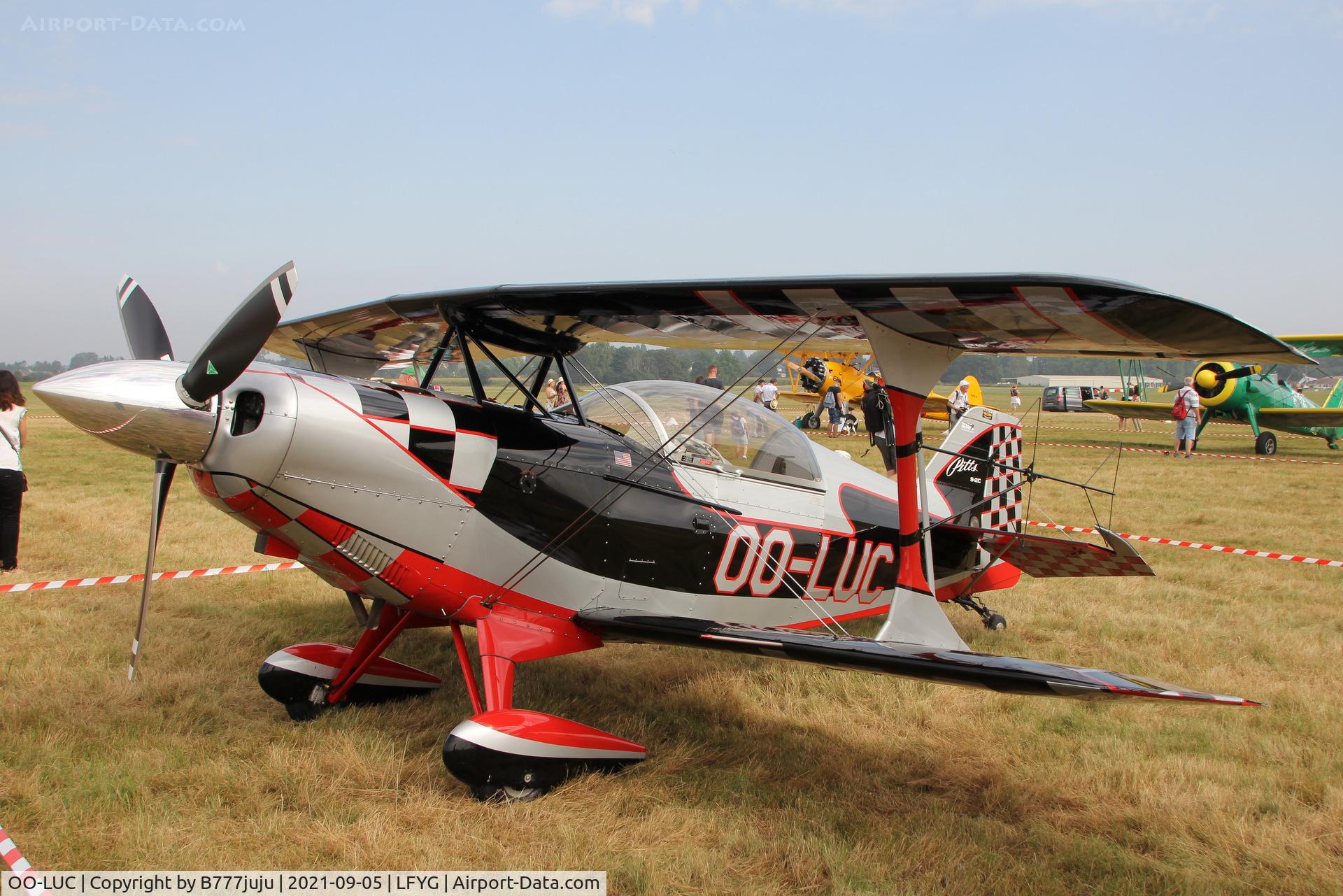 OO-LUC, 2008 Aviat Pitts S-2C Special C/N 6084, Cambrai airshow 2021
