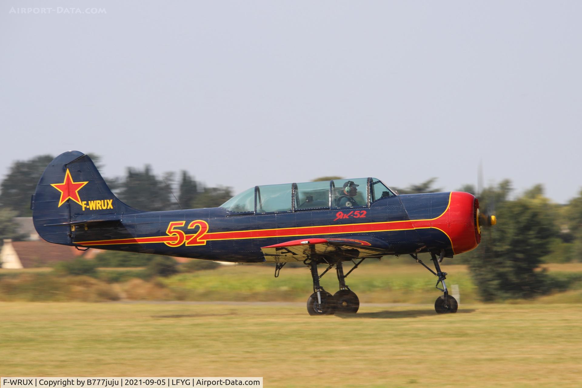 F-WRUX, Bacau Yak-52 C/N 867012, Cambrai airshow 2021