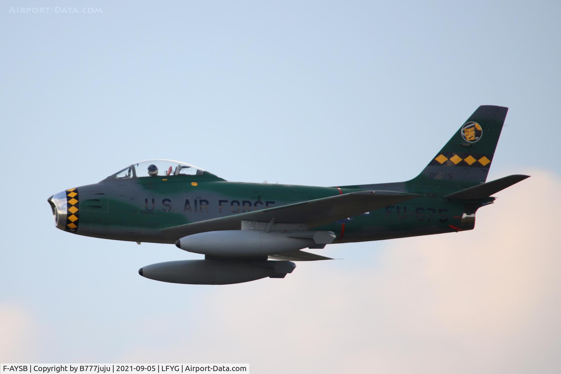 F-AYSB, 1958 Canadair CL-13B Sabre 6 C/N S6-1675, Cambrai airshow 2021