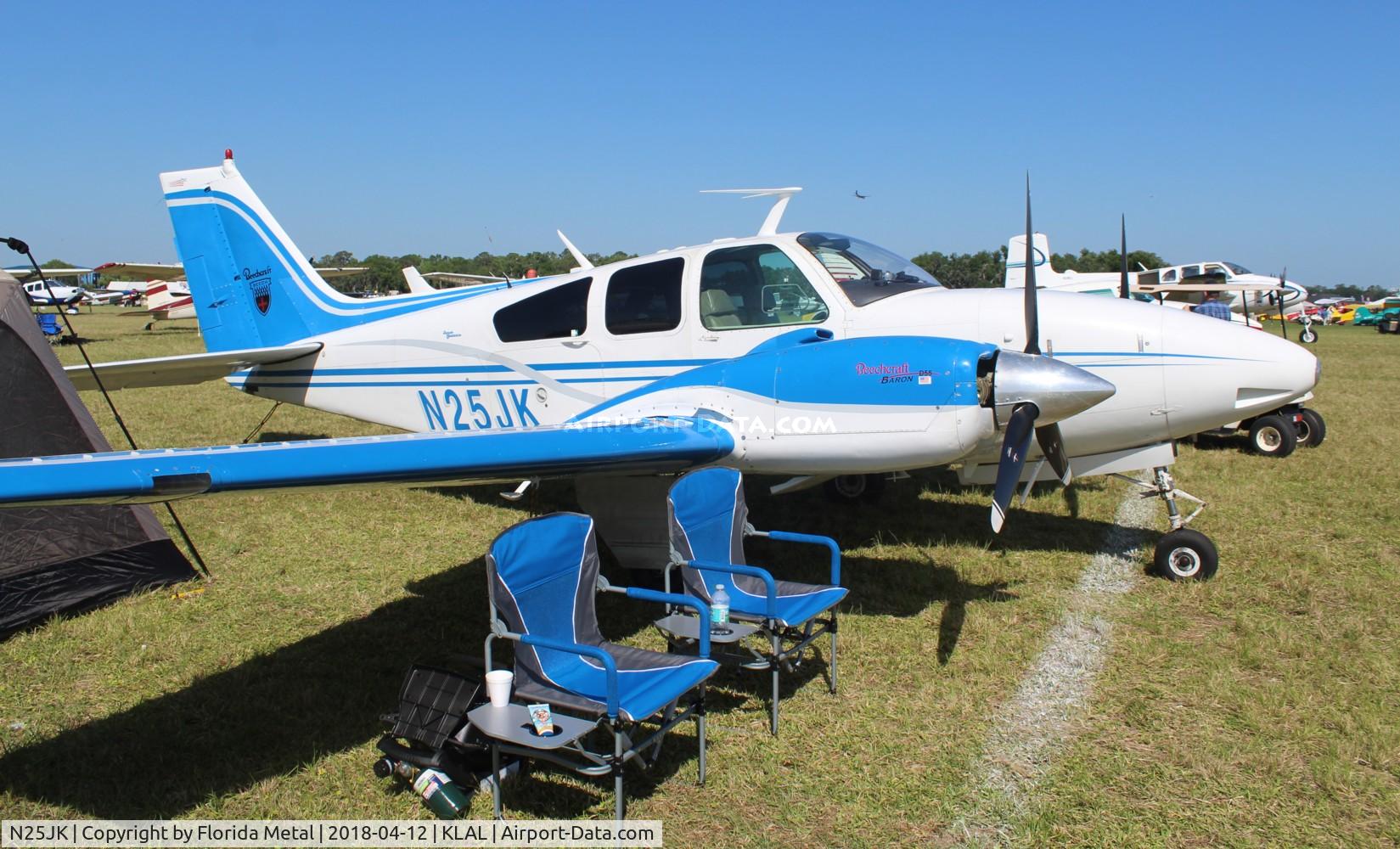 N25JK, 1968 Beech D55 Baron C/N TE-533, Baron 55 zx