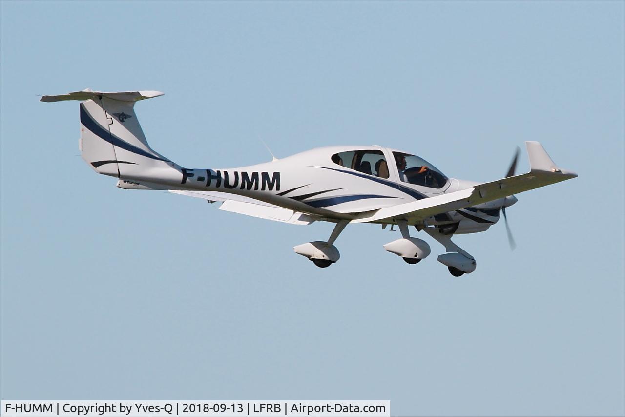 F-HUMM, Diamond DA-40 Diamond Star C/N D4.357, Diamond DA-40 Diamond Star, Training flight, Brest-Bretagne airport (LFRB-BES)