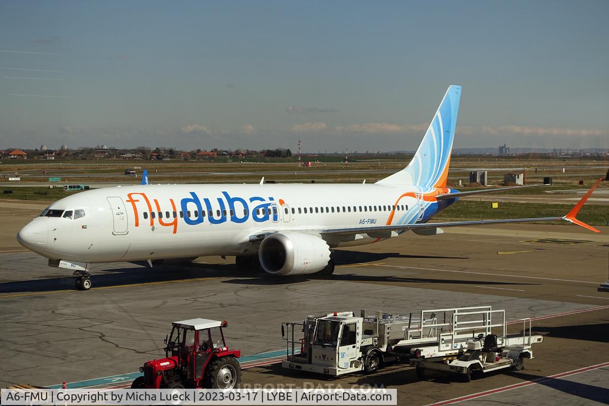 A6-FMU, 2022 Boeing 737 MAX 8 C/N 60996, At Nikola Tesla International